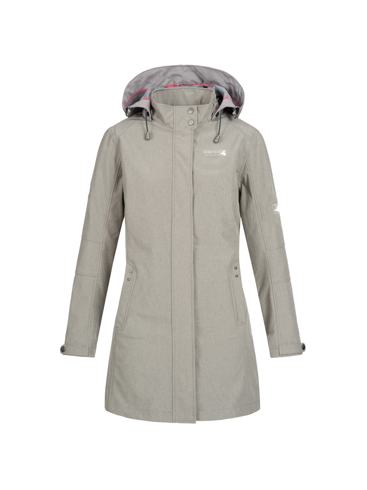 DEPROC Active Softshellmantel »GLACE SILVER LONG WOMEN« auch in Großen Größen erhältlich