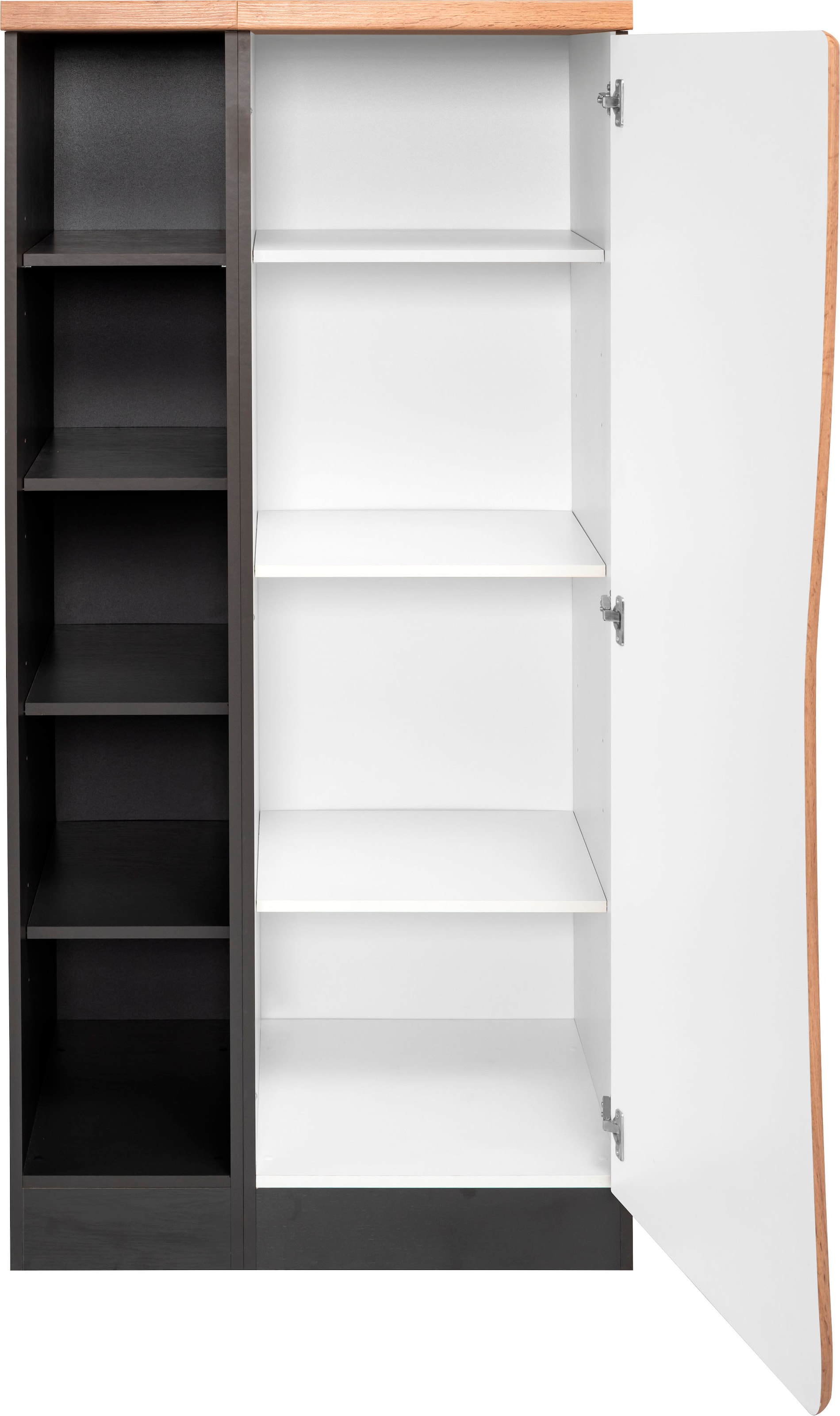 KOCHSTATION Midischrank »KS-Bruneck« Vorratsschrank >>Bruneck<< 90 cm breit, hochwertige MDF-Fronten