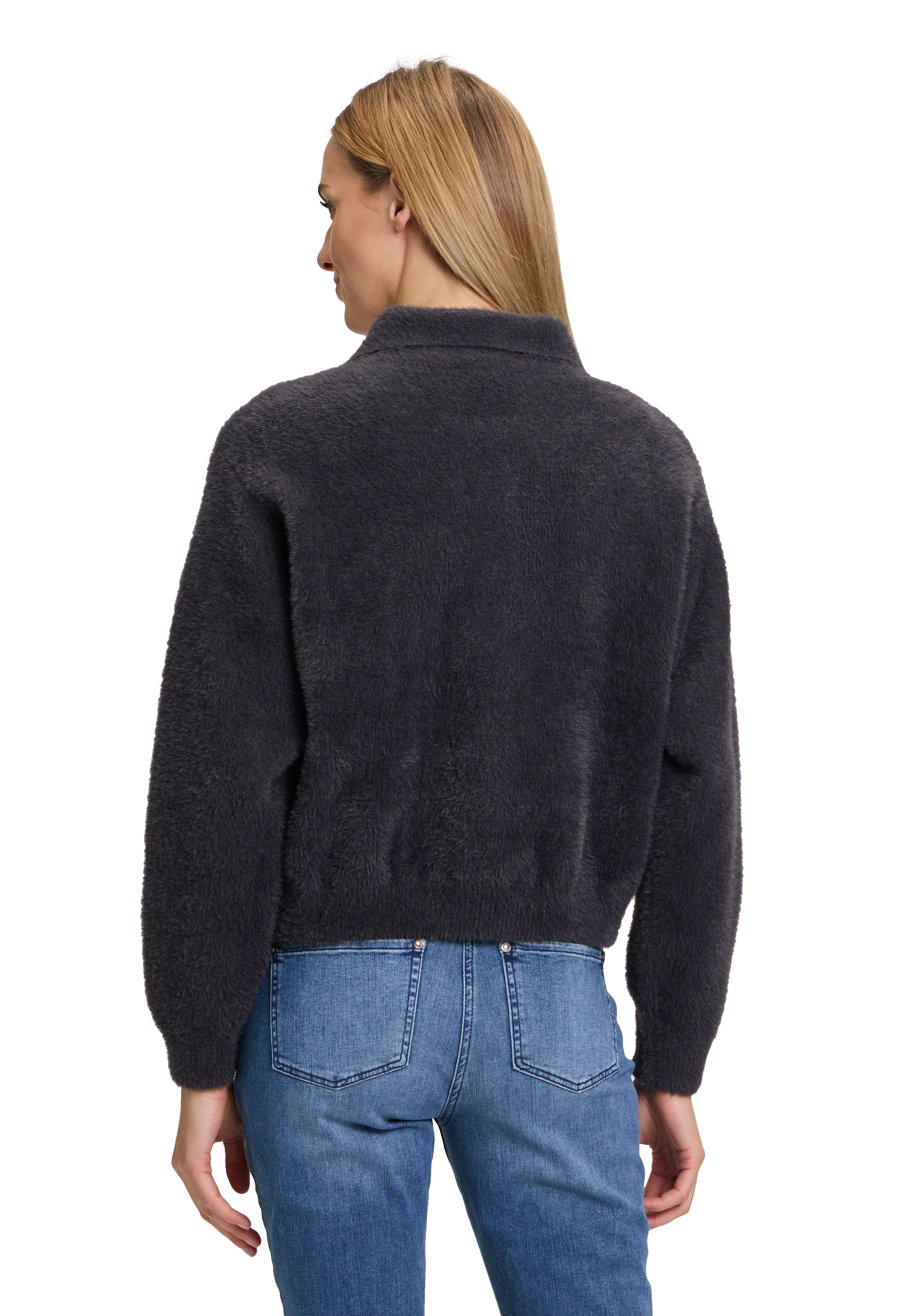 Amber & June Strickjacke »Winter-Strickjacke mit aufgesetzter Brusttasche«