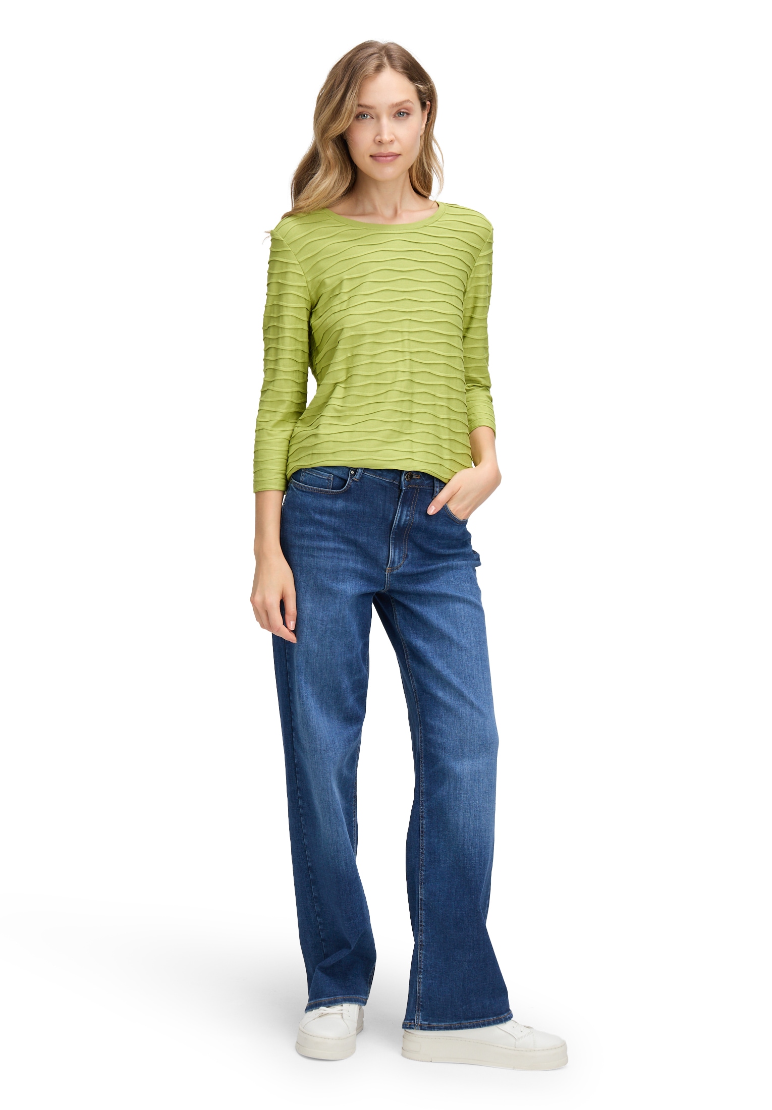 Betty Barclay Rundhalsshirt »Basic Shirt mit Wellenstruktur«