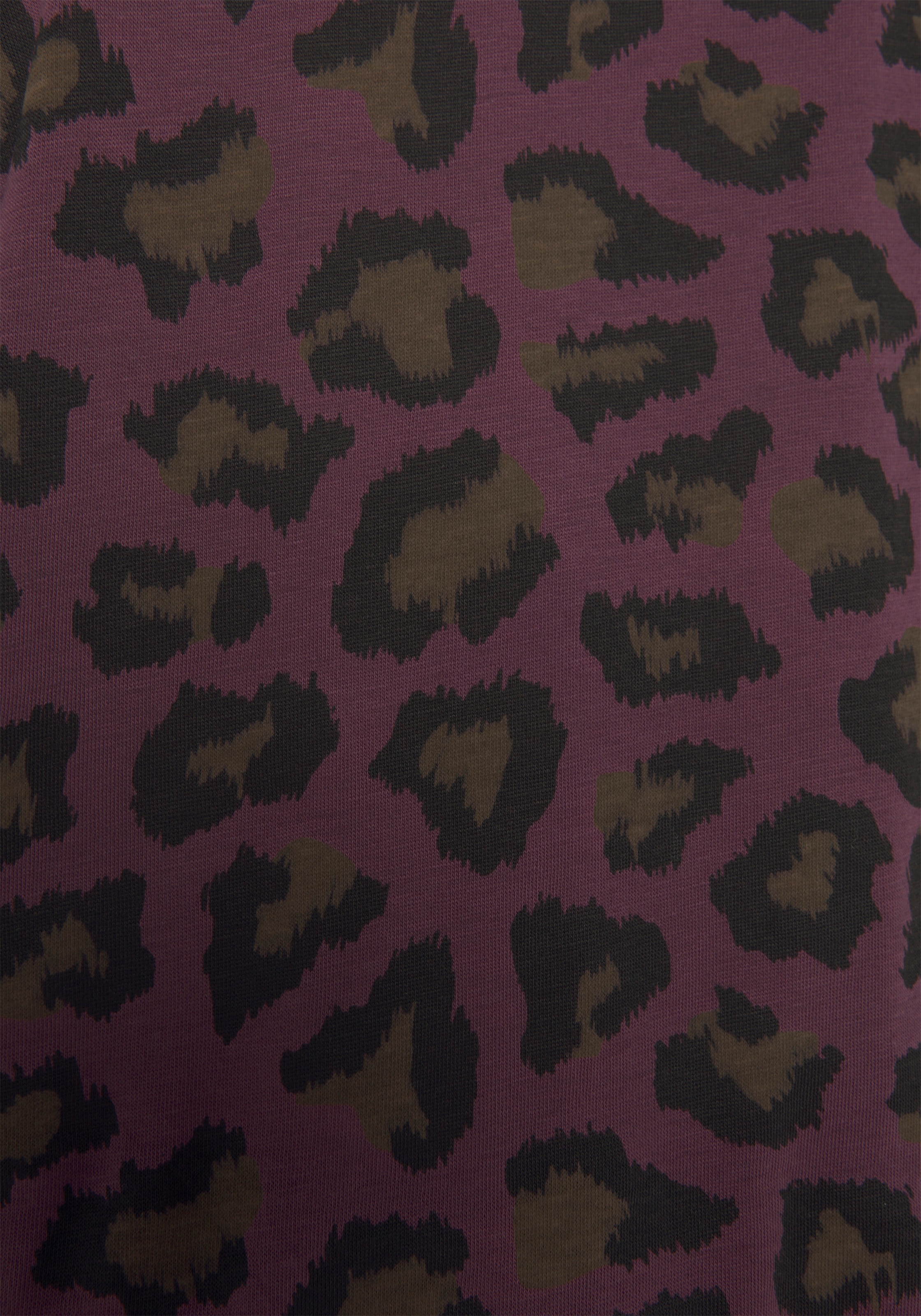Vivance Dreams Pyjama, (2 tlg.), mit tonalem Animalprint