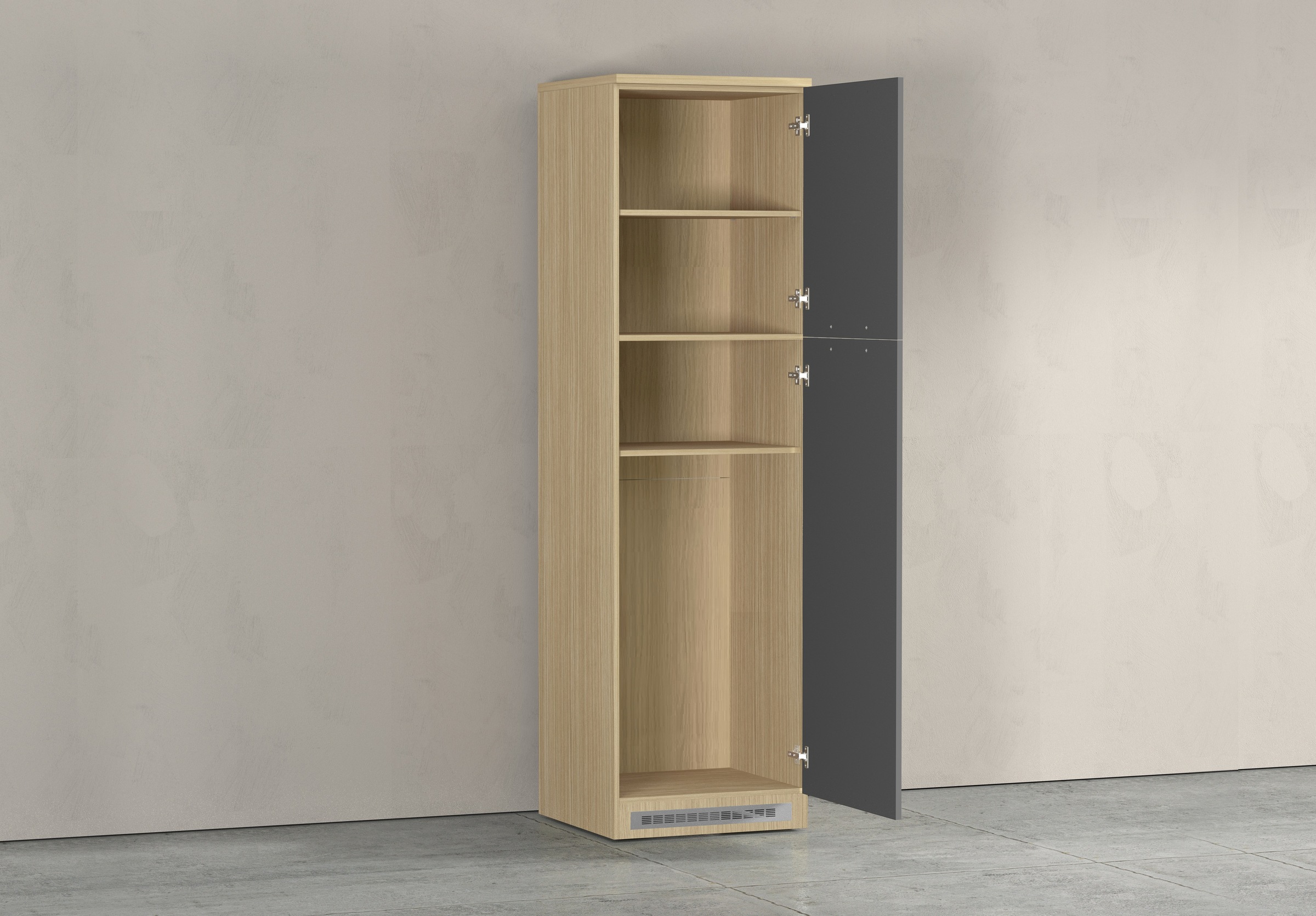 KOCHSTATION Kühlumbauschrank »Luna, Kühlschrank-Umbau, Einbauschrank für Kühlschrank, Made in Italy« B/T/H: 60×60×214,5 cm, für zwei Kühlschrankhöhen vorbereitet