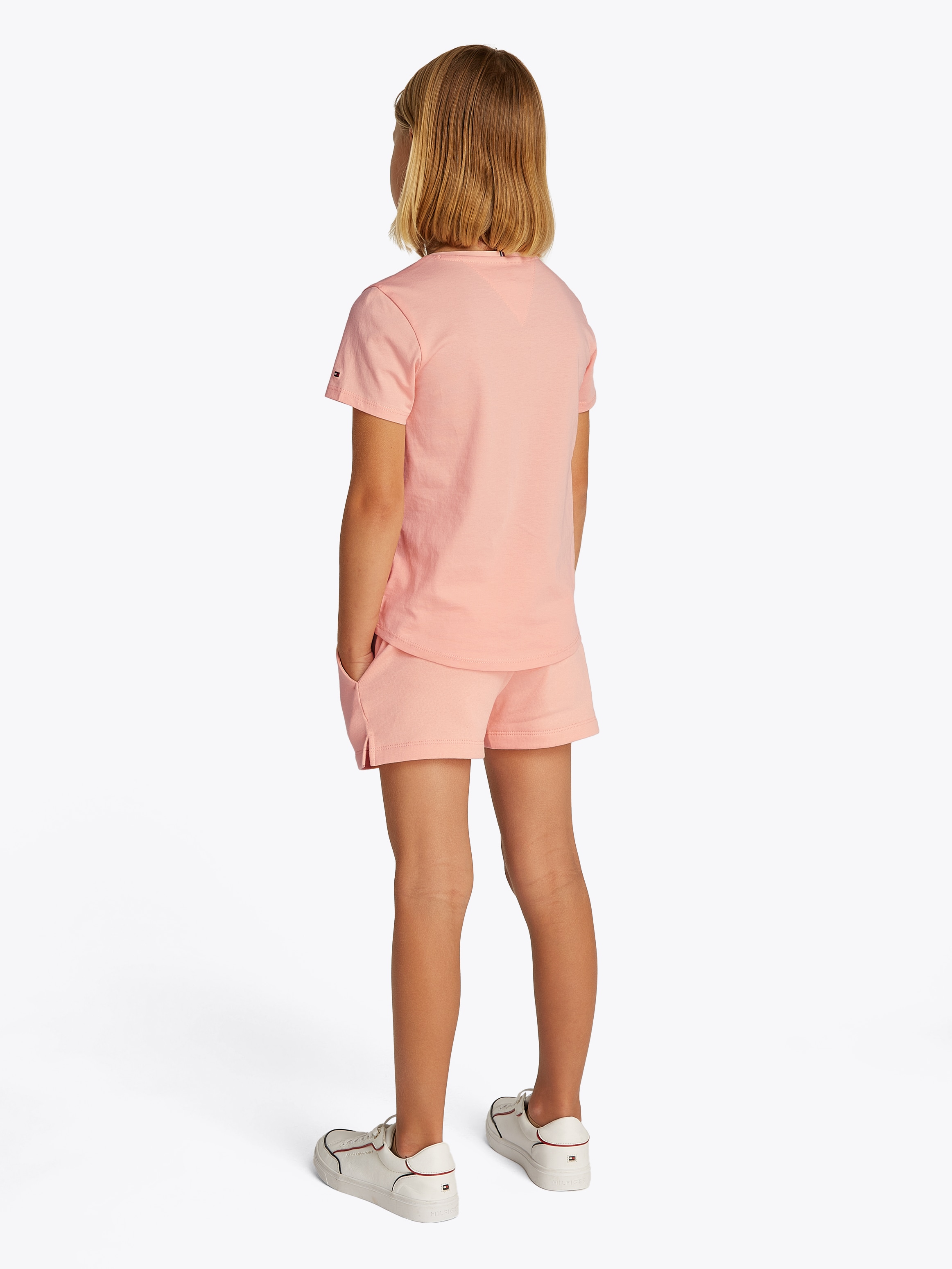 Tommy Hilfiger T-Shirt & Shorts »MINI CORP SET TEE + SHORT«, mit Logodruck