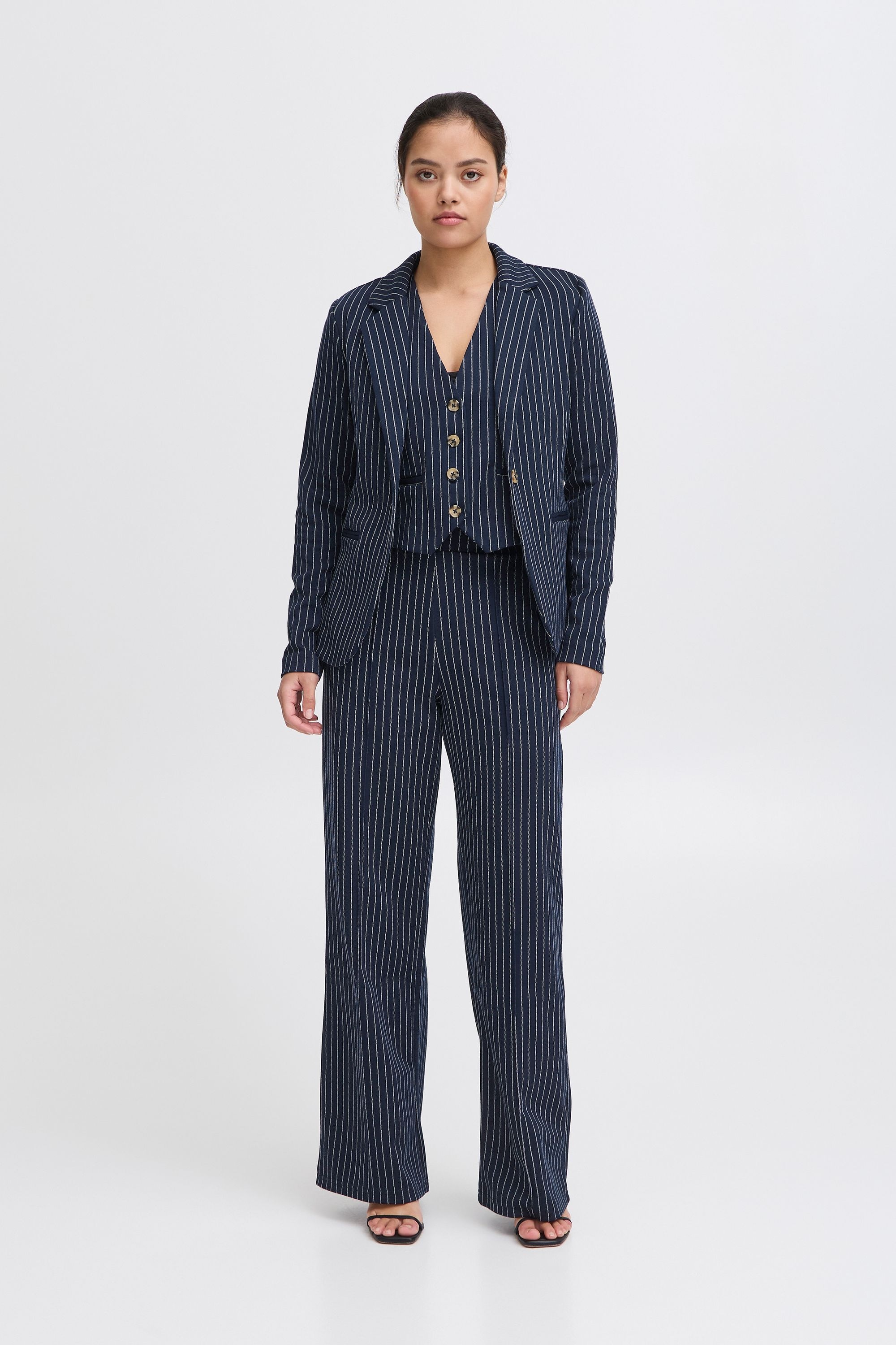 Ichi Kurzblazer »Kurzblazer IXKATE PINSTRIPED BL«