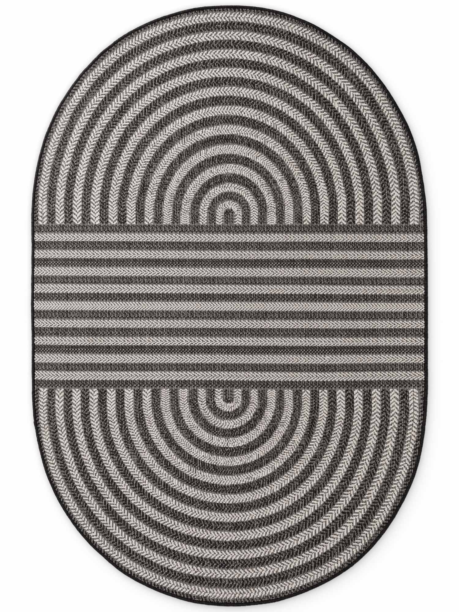 Ted Baker Teppich »Woodfield« oval 8 mm Höhe Designteppich, Wetterfest, Pflegeleicht, Modern, Wohnzimmer, Terrasse