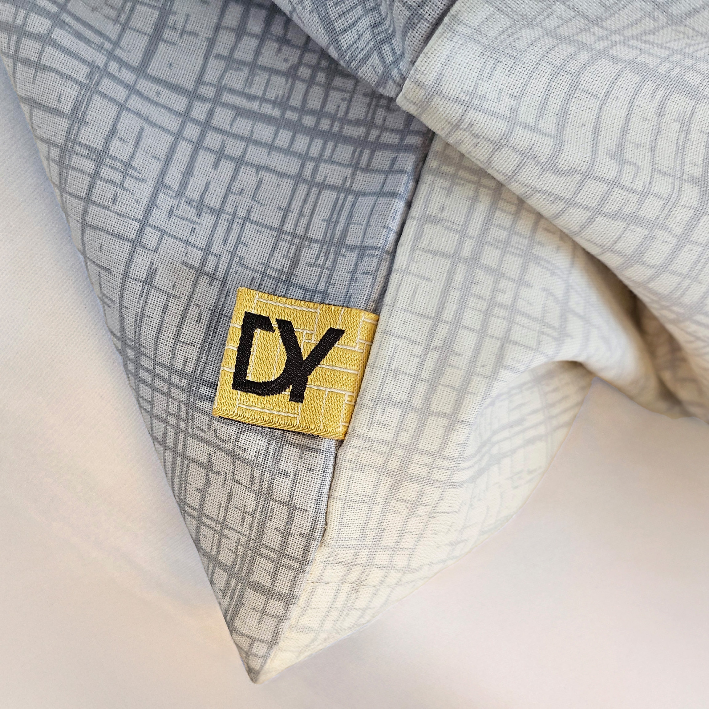 Dyckhoff Wendebettwäsche »Uni« 2 Stk. Baumwolle, Renforcé, 100x135, Baby, Unifarben Meerblau, Reißverschluss