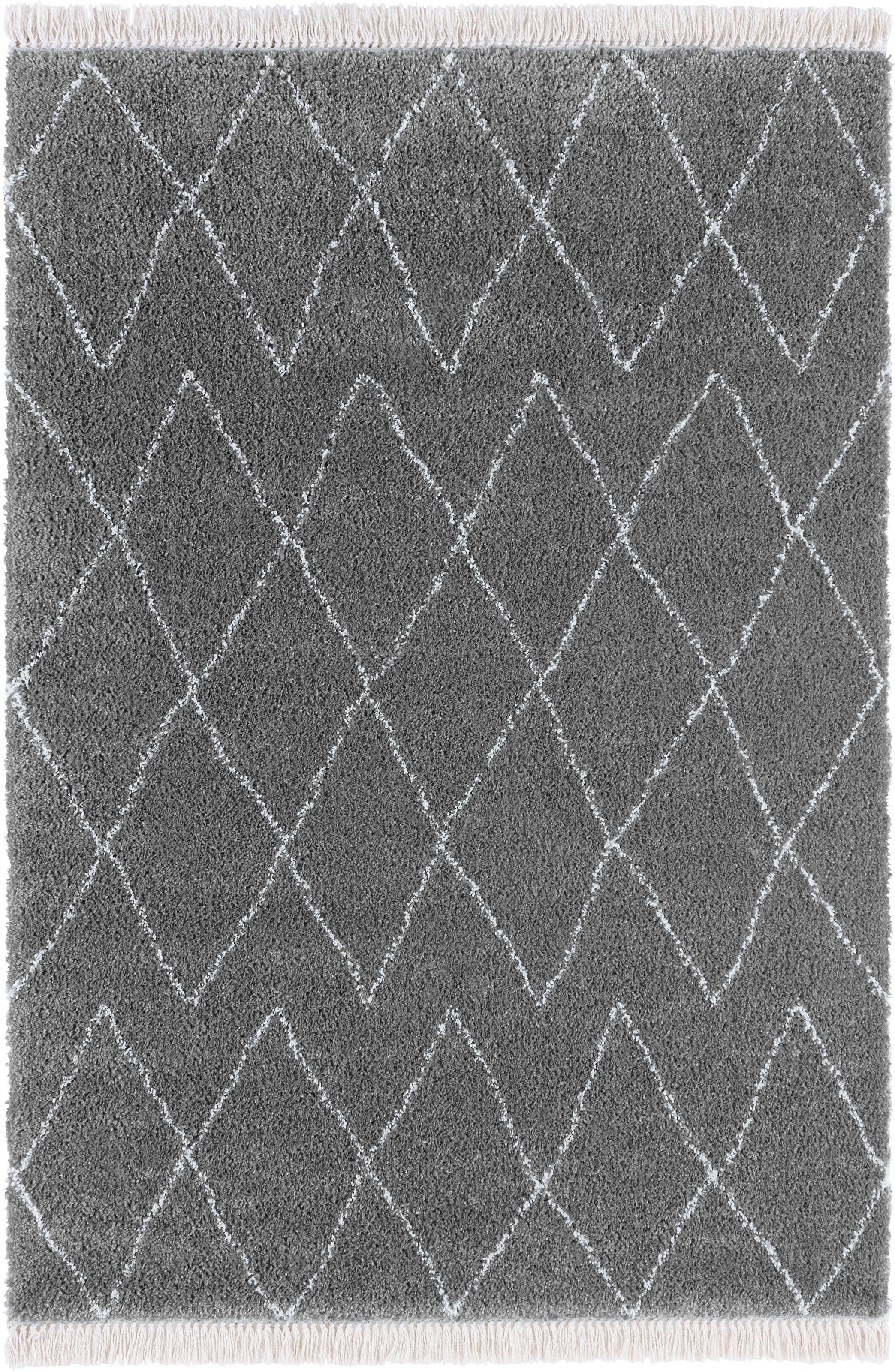 HANSE Home Hochflor-Teppich »Jade«, rechteckig, 35 mm Höhe, Shaggy, Fransen, Skandi, Weich, Modern, Wohnzimmer, Schlafzimmer, Flur