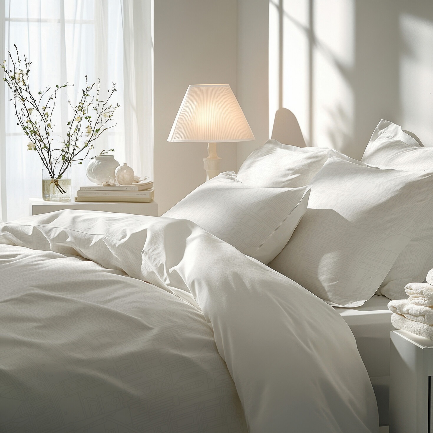 Florella Wendebettwäsche »Skyline, Sagenhaft Satin, 100 % Baumwolle« 2 Stk. tlg.