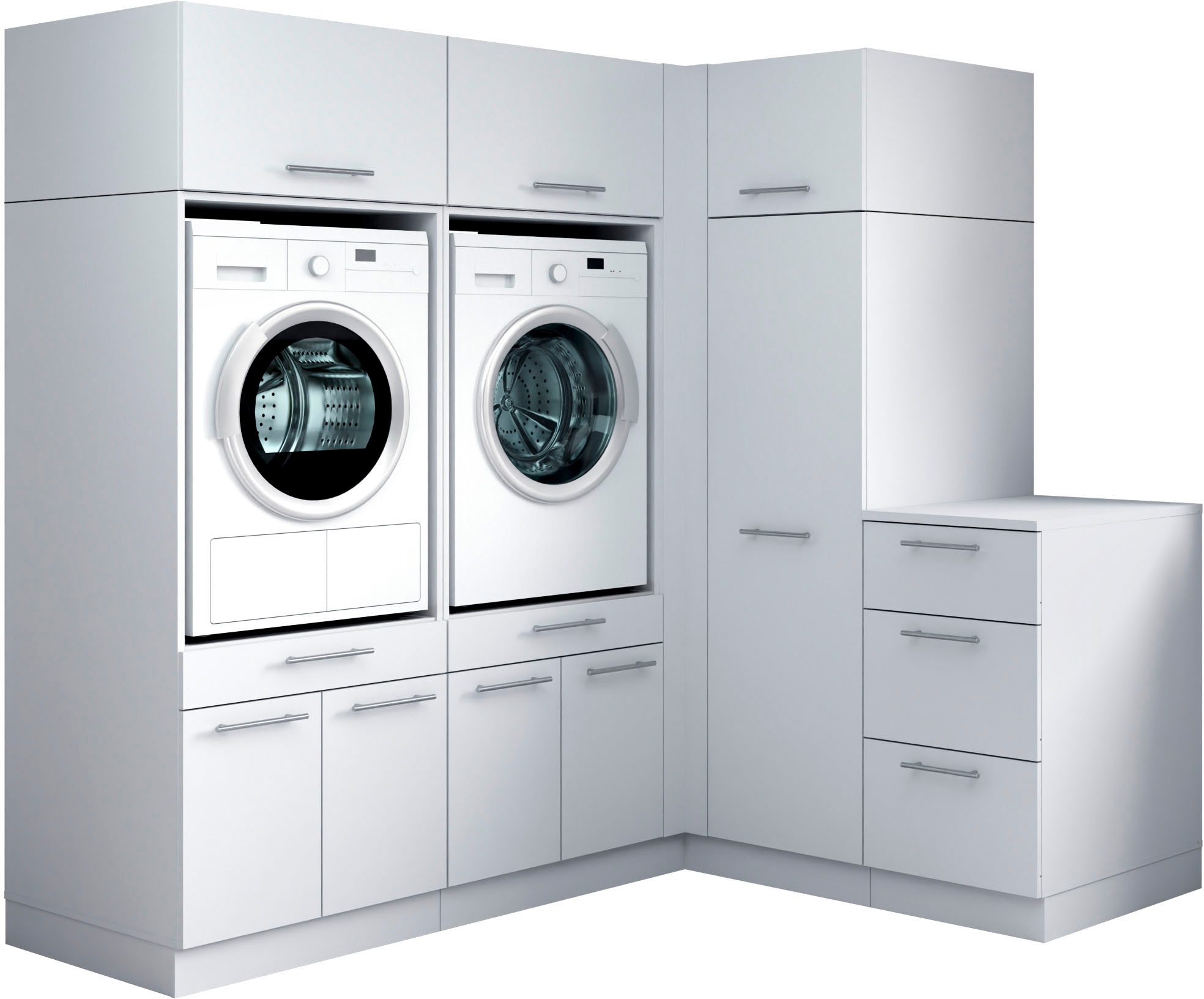 Laundreezy Mehrzweckschrank-Set »Laundreezy, 7-tlg. Mehrzweckschrank-Set B/H/T 203/200/68 cm« 6 Stk. tlg.