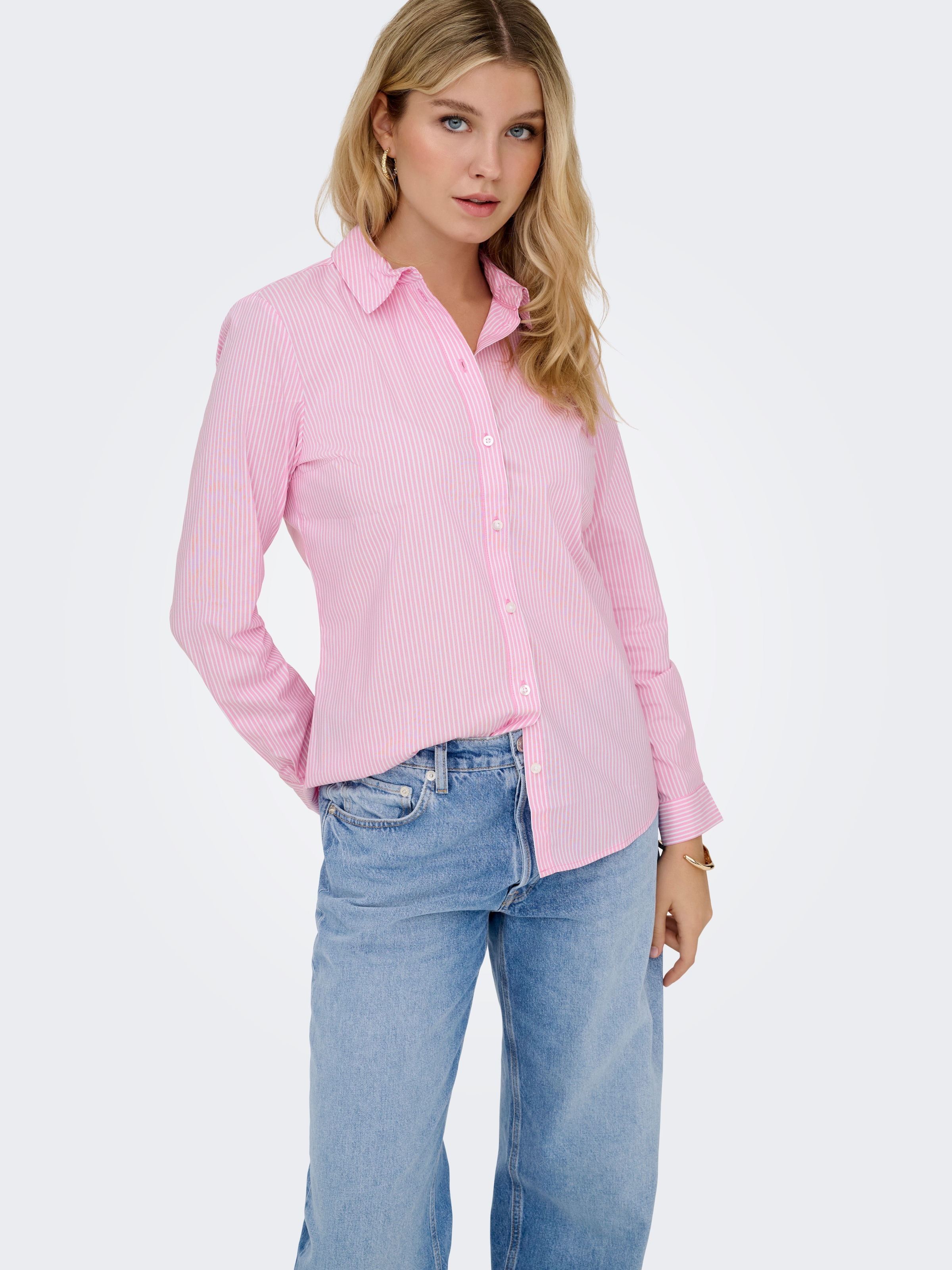 JDY Hemdbluse »JDYMIO L/S SHIRT WVN NOOS« Baumwollmischung, regular fit