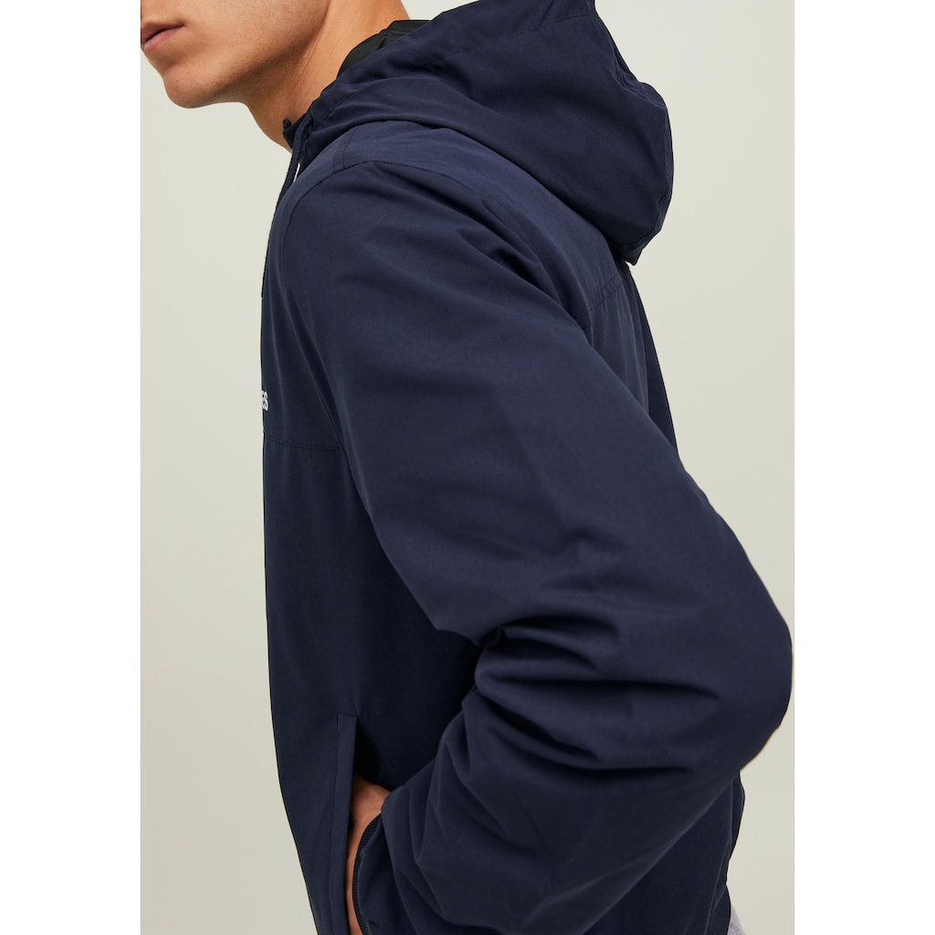 Jack & Jones Windbreaker »RUSH BLOCKING HOOD BOMBER«, mit Kapuze