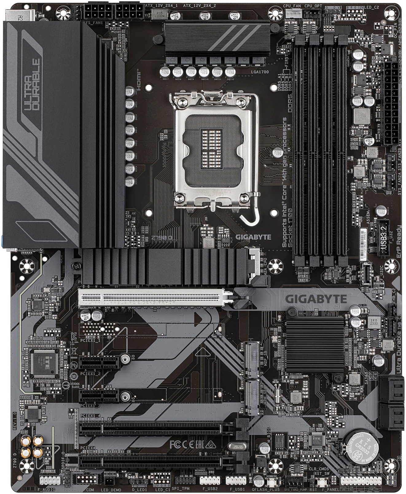 Gigabyte Mainboard »Z790 D Motherboard - Unterstützt Intel Core 14. Generation CPUs, 12+1+«