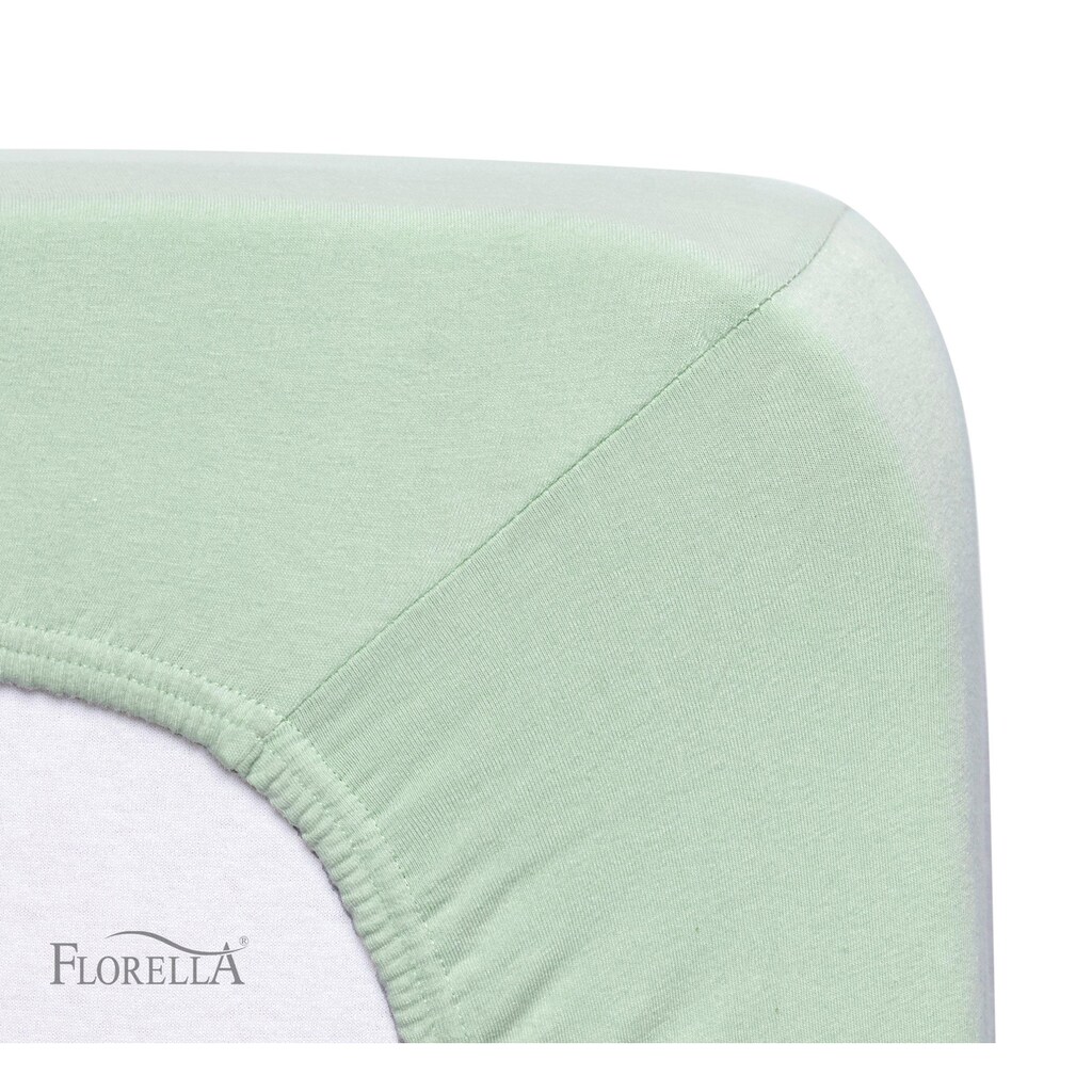 Florella Spannbettlaken »Fein-Jersey Elasthan, für Matratzenhöhen bis 30 cm«
