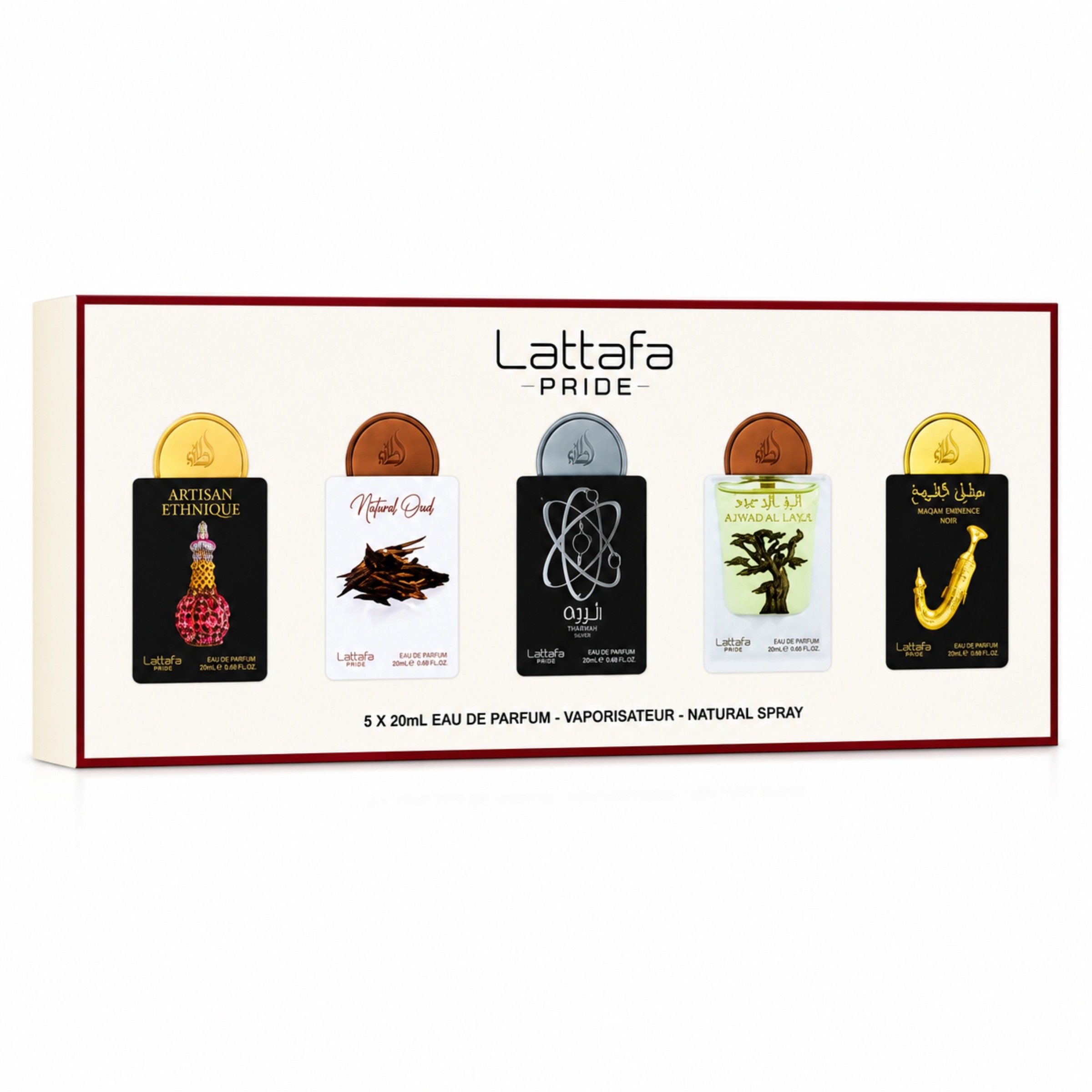 Lattafa Duft-Set »No. 02 Giftset Collection Eau de Parfum 5x20ml« Set, 5 Eau de Parfum, Set mit fünf Düften, je 20 ml