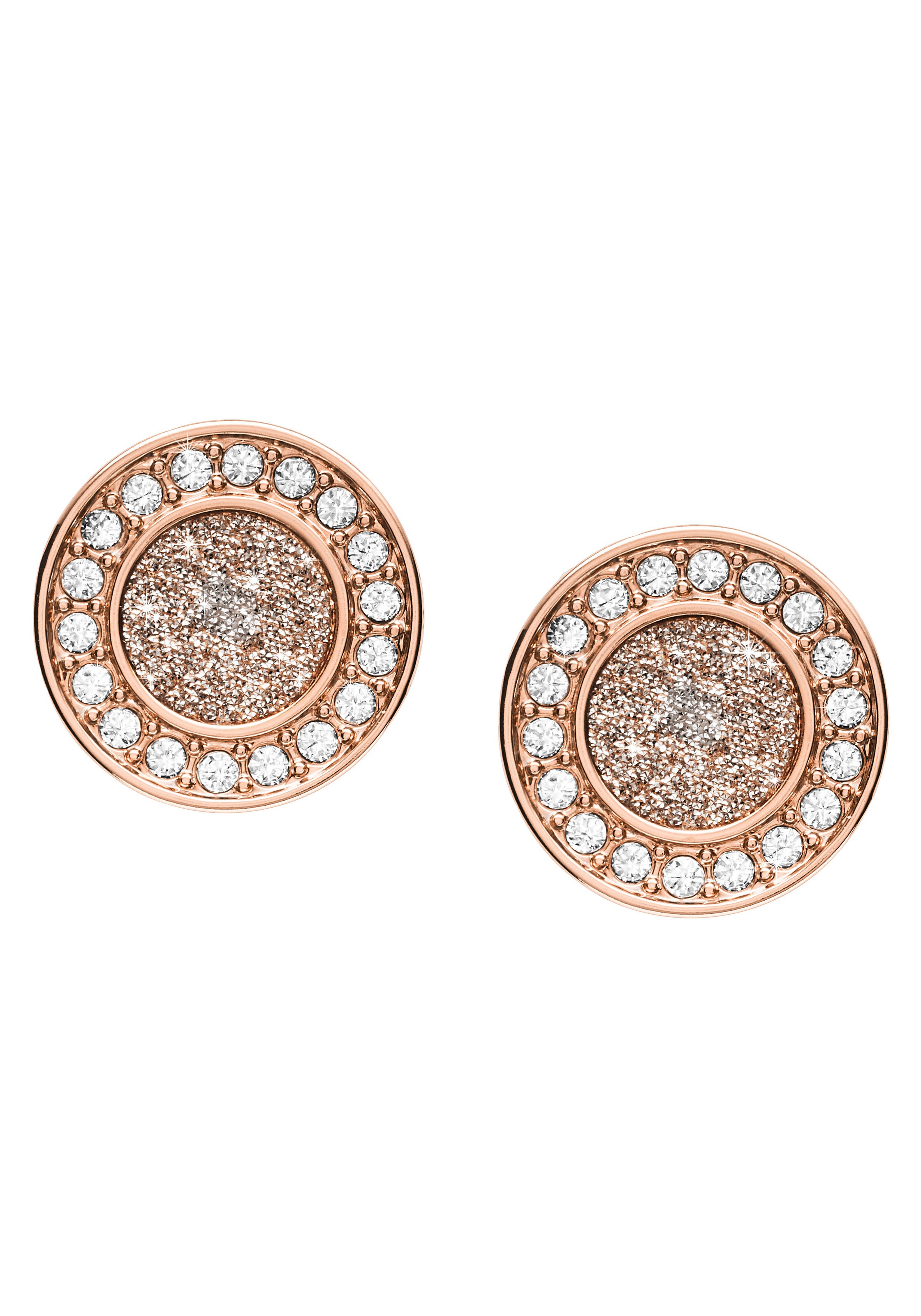 Fossil Paar Ohrstecker »CLASSICS, JF03263791«, mit Zirkonia