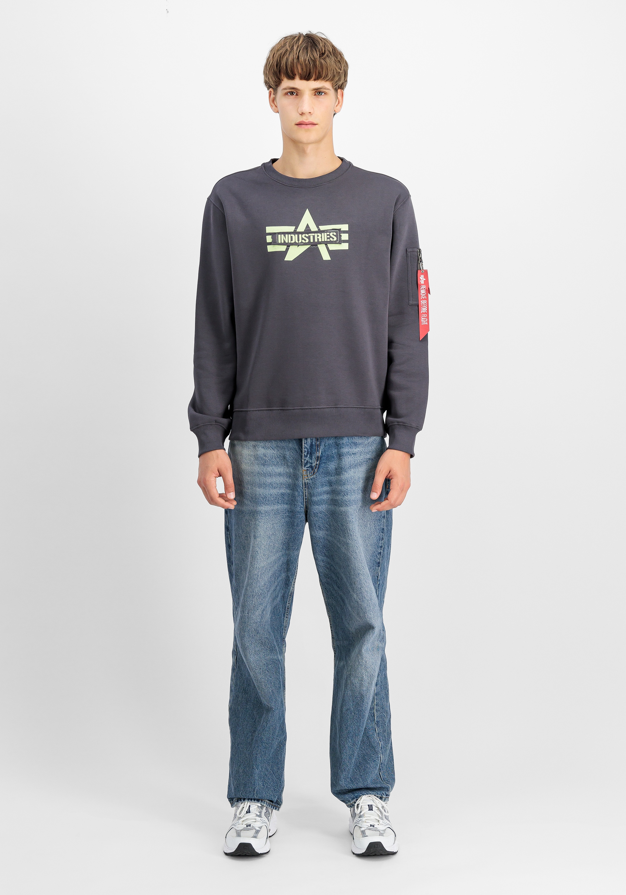Alpha Industries Sweater »Alpha Industries Men - Sweatshirts Logo Edge Sweatshirt«