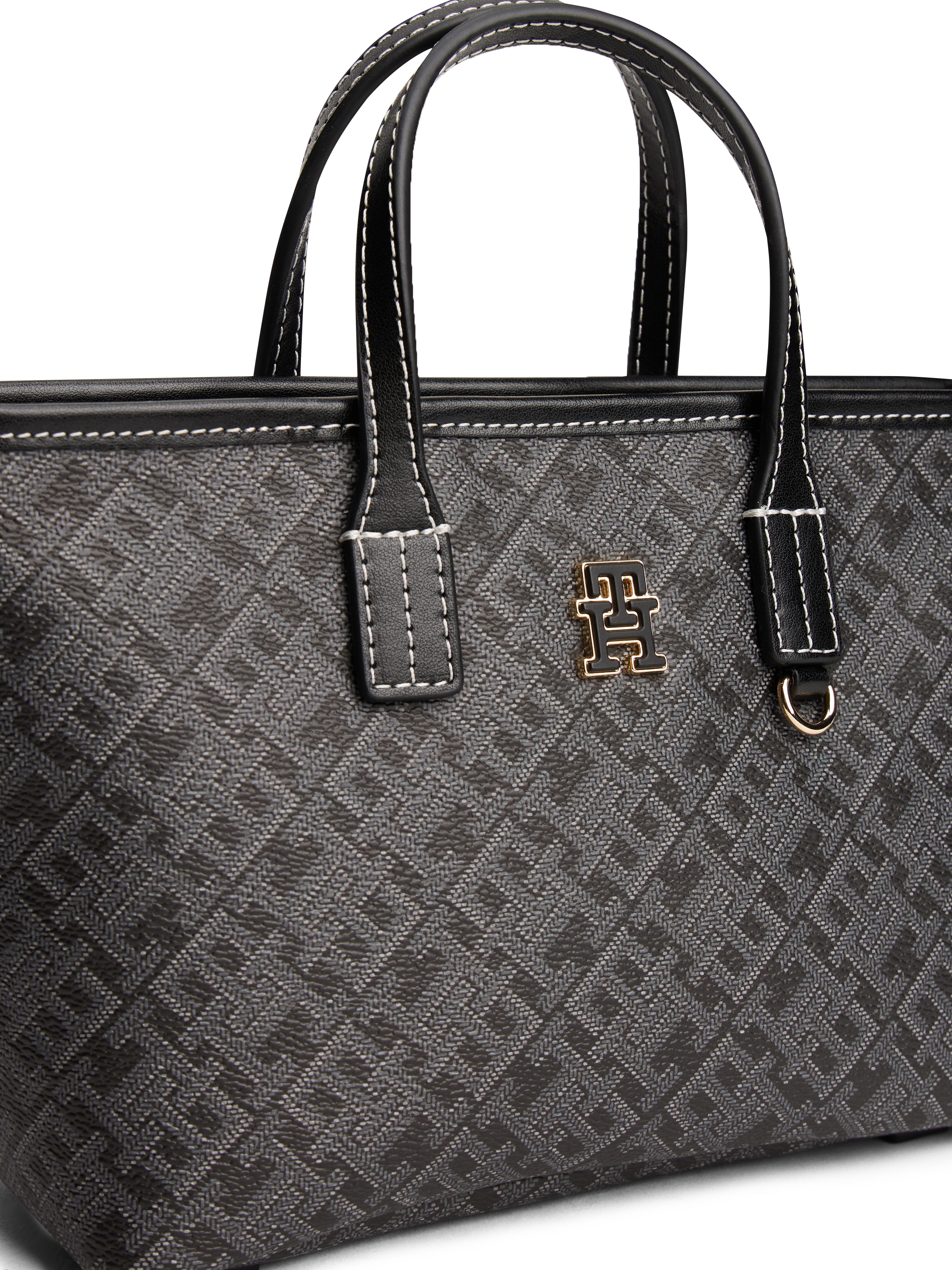 Tommy Hilfiger Tragetasche »TH MONOPLAY LE NANO TOTE« , Damen Umhängetasche, Schultertasche mit TH-Monodrucken