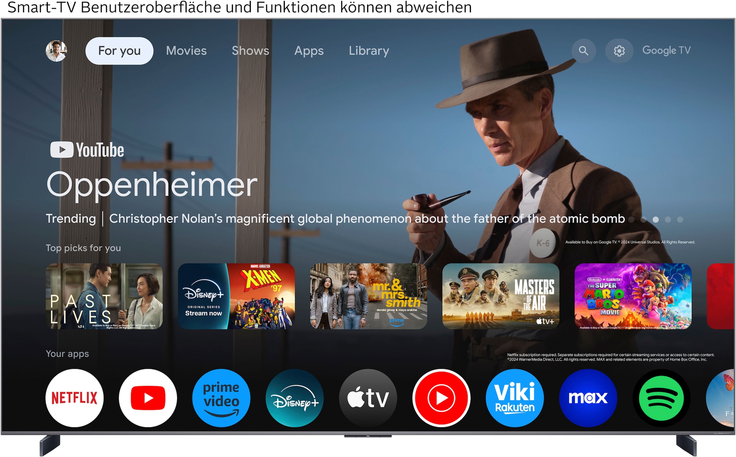 TCL QLED Mini LED-Fernseher »98Q8CX7«, 4K Ultra HD, Google TV-Smart-TV