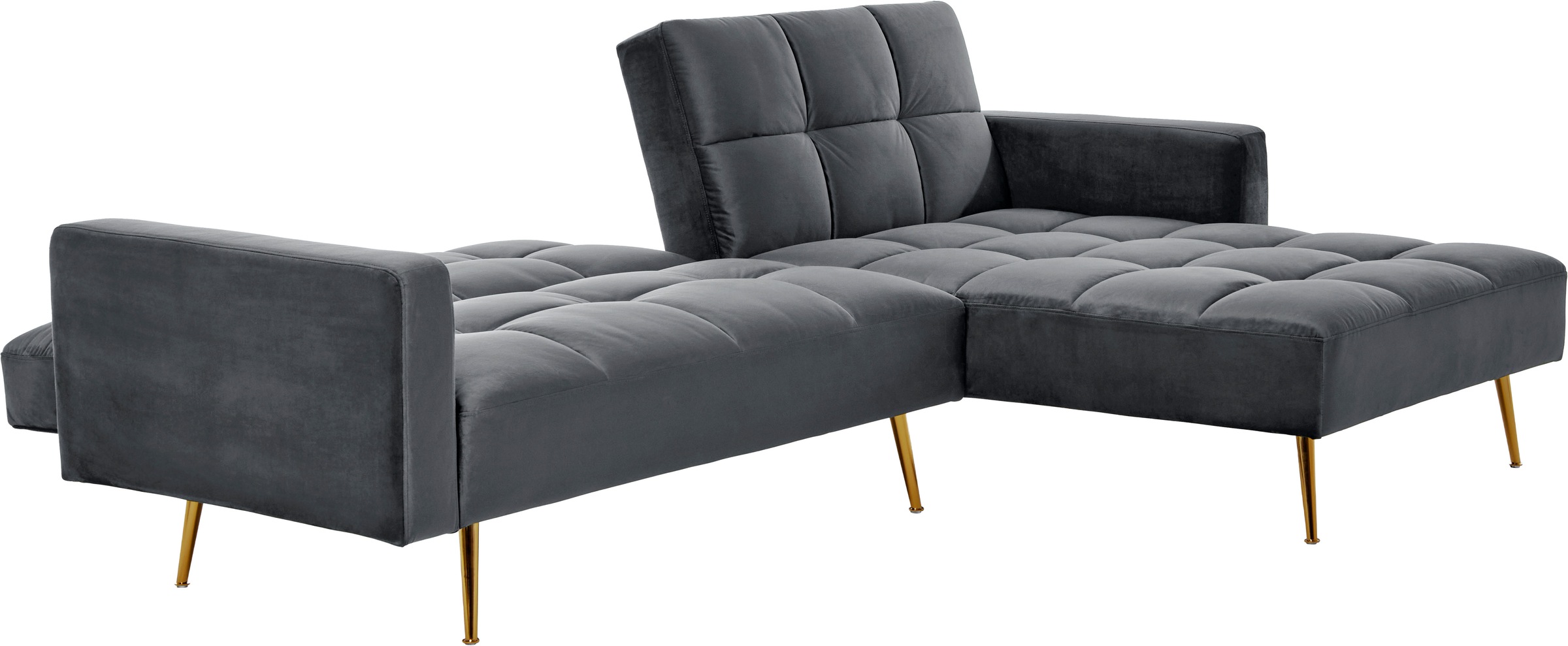 Jahnke Ecksofa »CHILLAX POSH CORNER« mit Schlaffunktion, wechselseitig montierbar, 244 x 150 cm