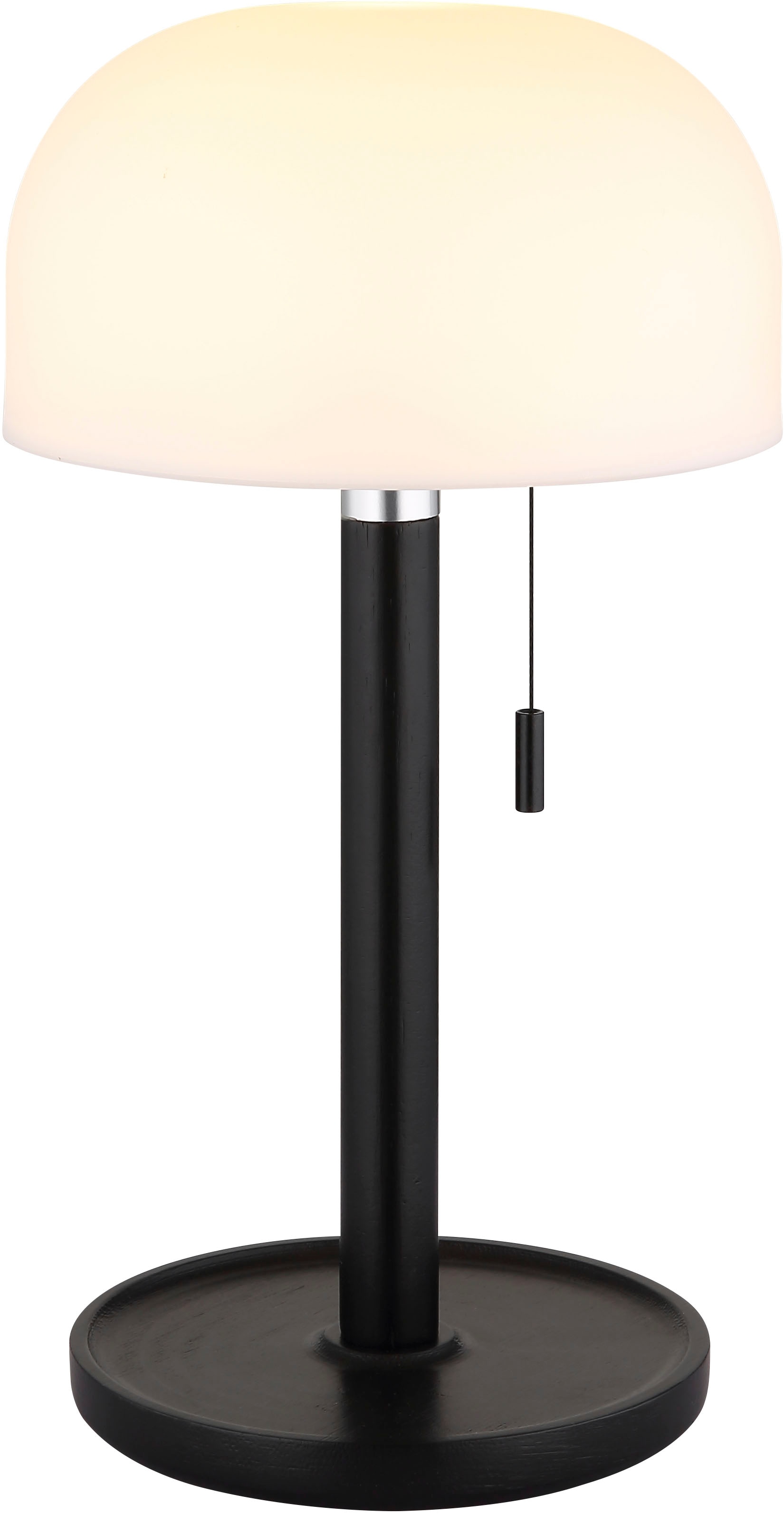 GLOBO LIGHTING LED Tischleuchte »NORMAN« LED-Modul 1 Stk. warmweiß - kaltweiß Akkutischleuchte auch für draußen, Zugschalter Kordel, Akkulampe