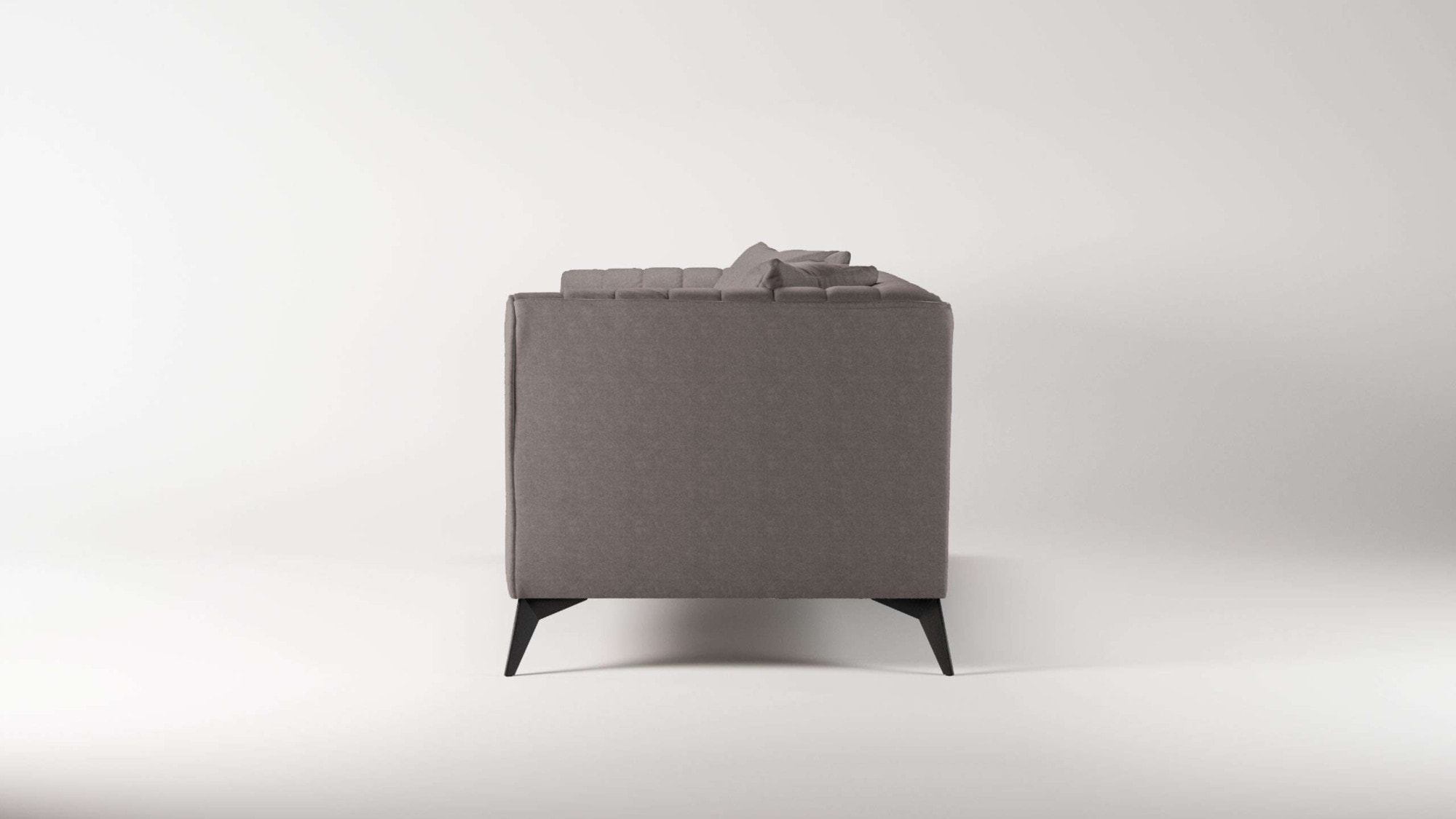 Home affaire 3-Sitzer »MATTHEW elegantes Designsofa, Maße B/T/H: 201/86/74 cm« feine Steppung im Rückenbereich, lose Sitzkissen, incl. Zierkissen