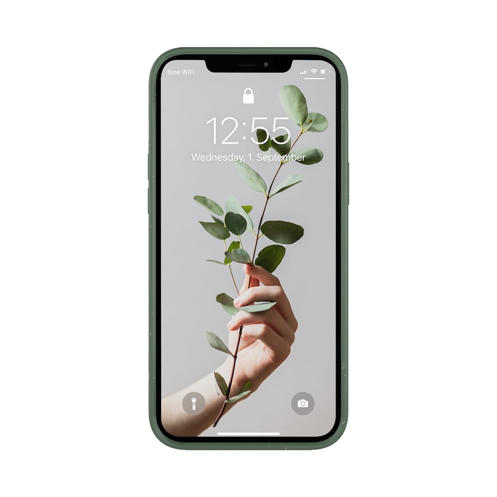 Woodcessories Smartphone-Hülle »Woodcessories - Handyhülle kompatibel mit iPhone 13 Mini«, iPhone 13 Mini, Nachhaltig aus Pflanzen
