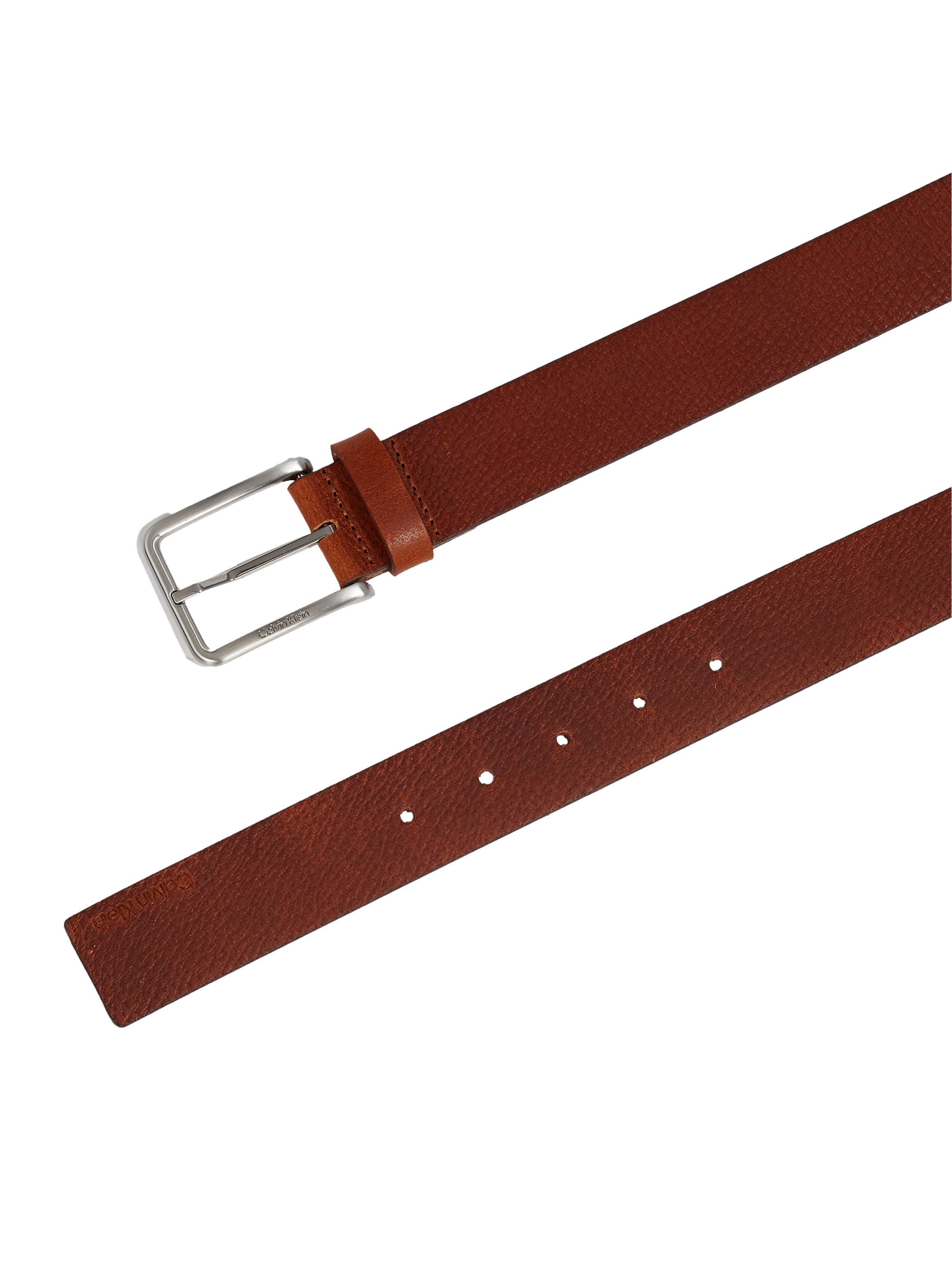 Calvin Klein Ledergürtel »WARMTH PB 35MM«, Logodruck, Einfachdornschließe