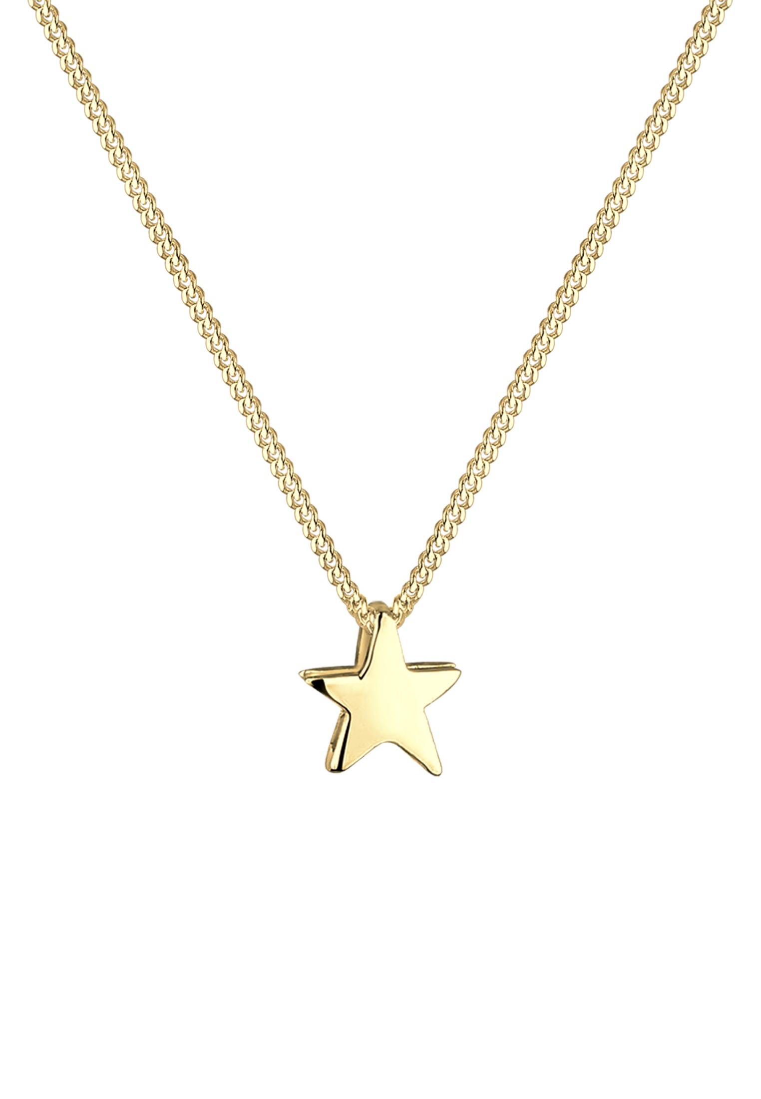 Elli Kette mit Anhänger »Halskette Stern Schlicht Basic 925 Silber«