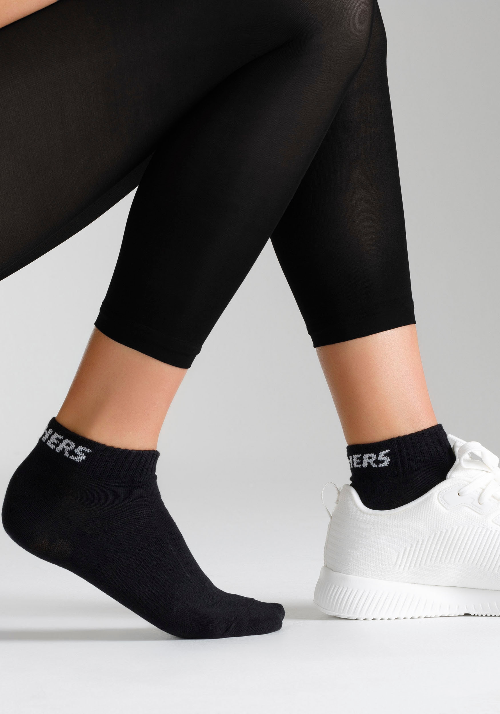 Skechers Sneakersocken »mesh ventilation«, (8 Paar), stabilisierende Mittelfußunterstützung, atmungsaktiv
