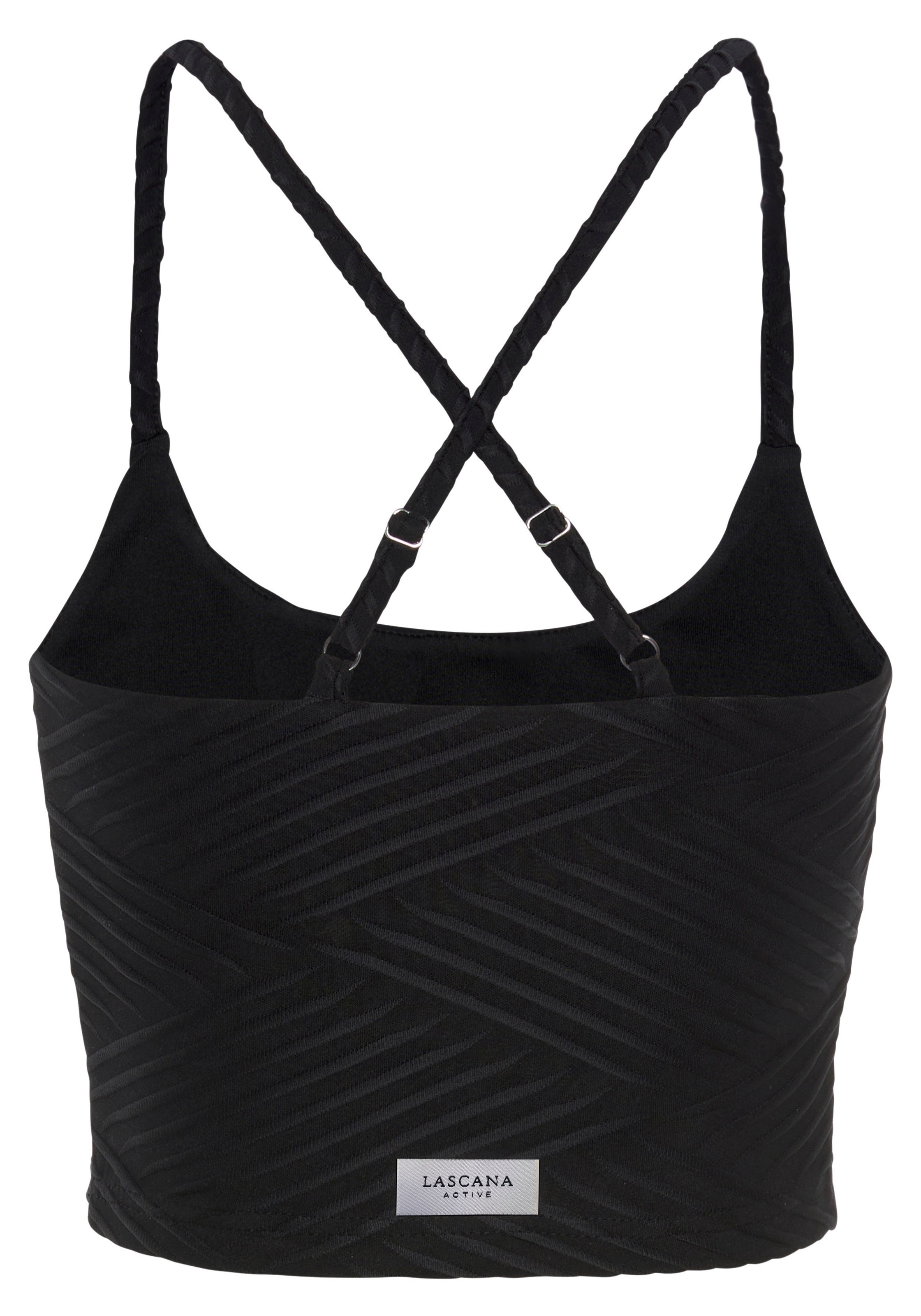 LASCANA ACTIVE Crop-Top, mit 3D Struktur