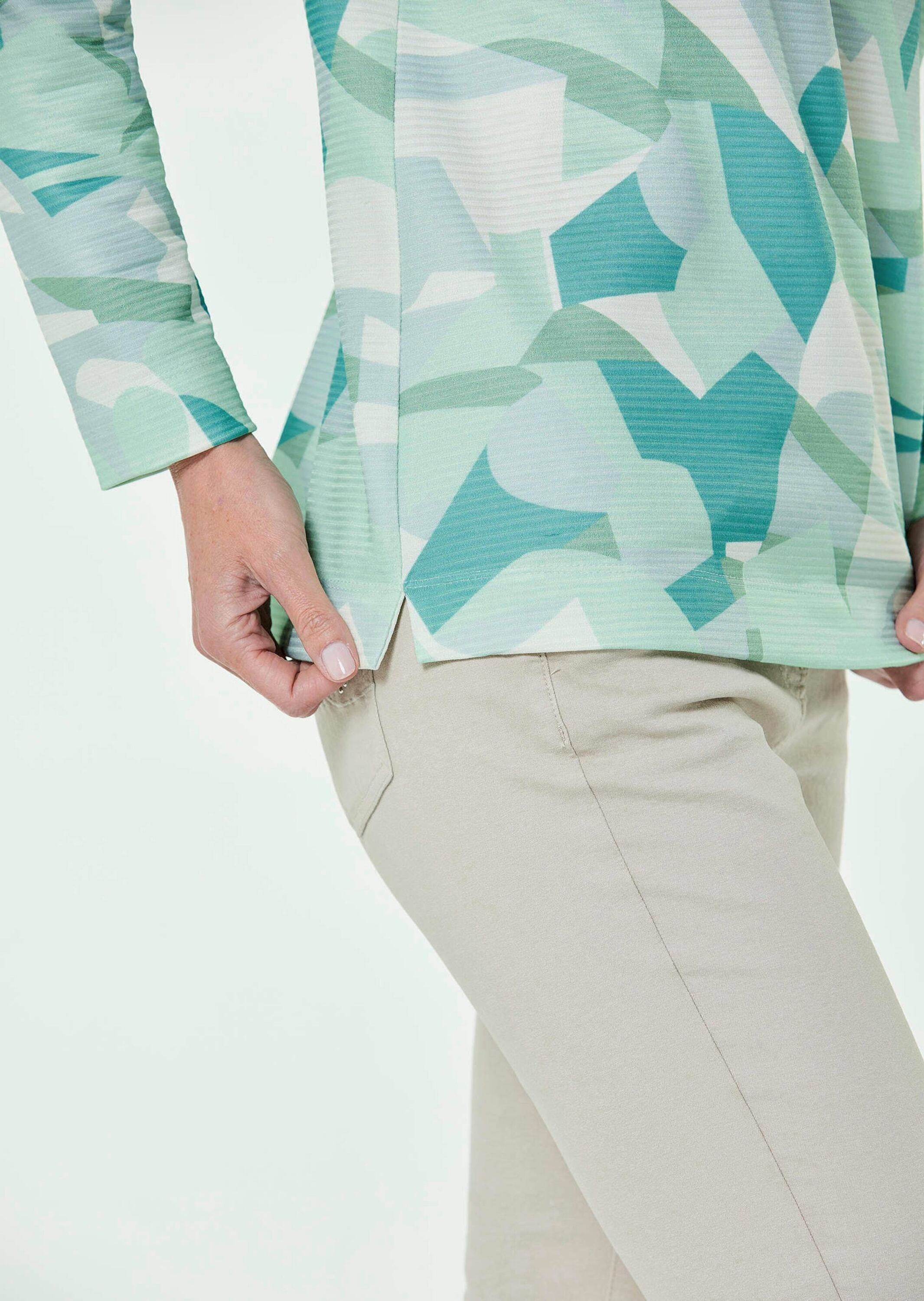 GOLDNER Kurzarmshirt »Sweatshirt«