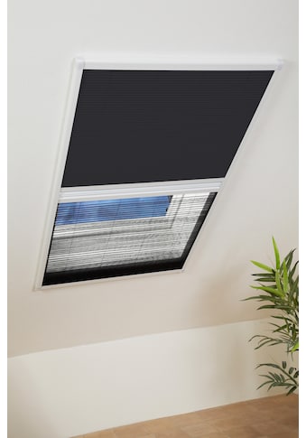 hecht international Insektenschutzrollo »für Dachfenster«, transparent, weiß/schwarz,... kaufen