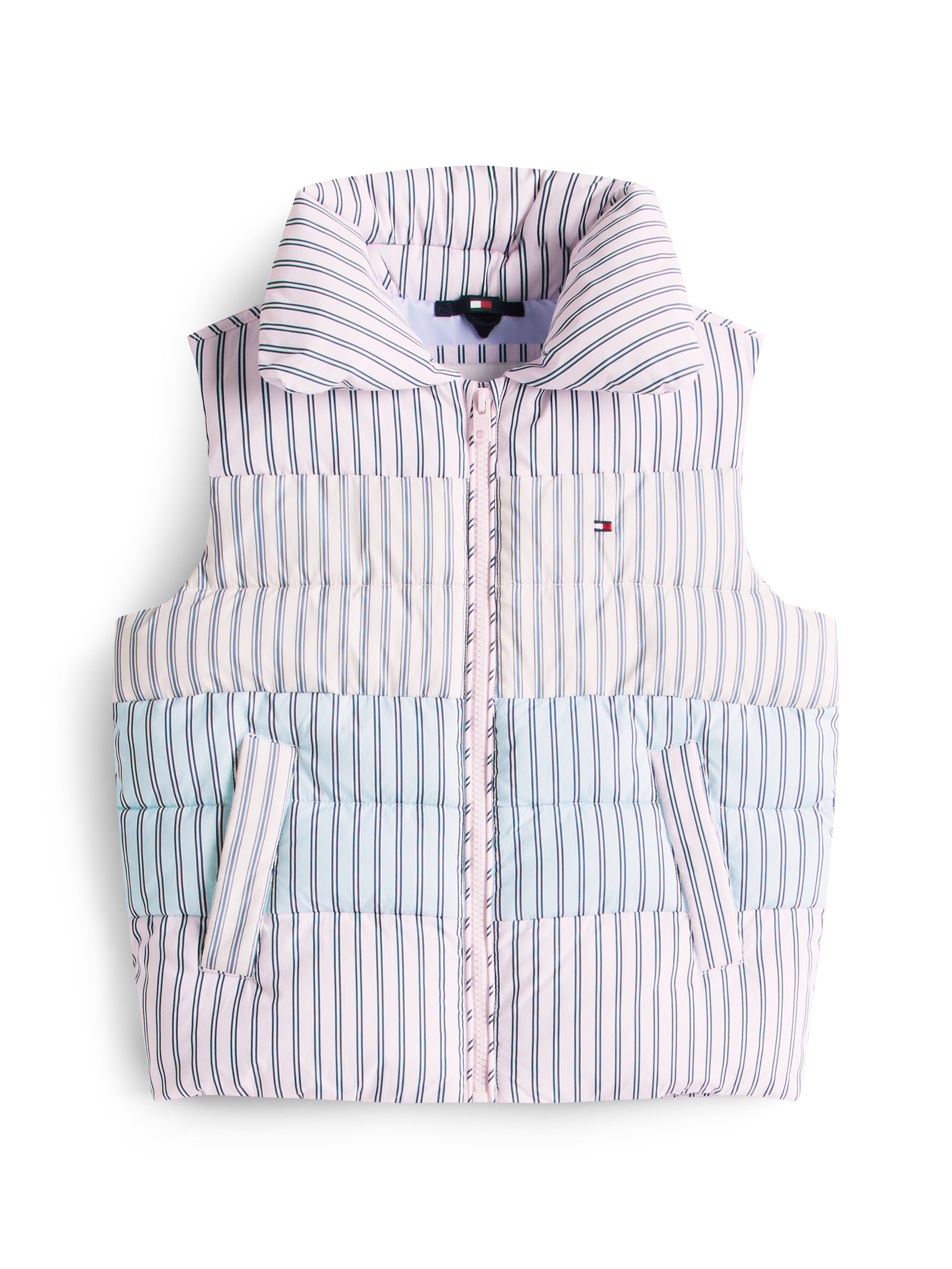 Tommy Hilfiger Steppweste »MIX STRIPE VEST«, für Kinder bis 16 Jahre, cooles Streifen-Design
