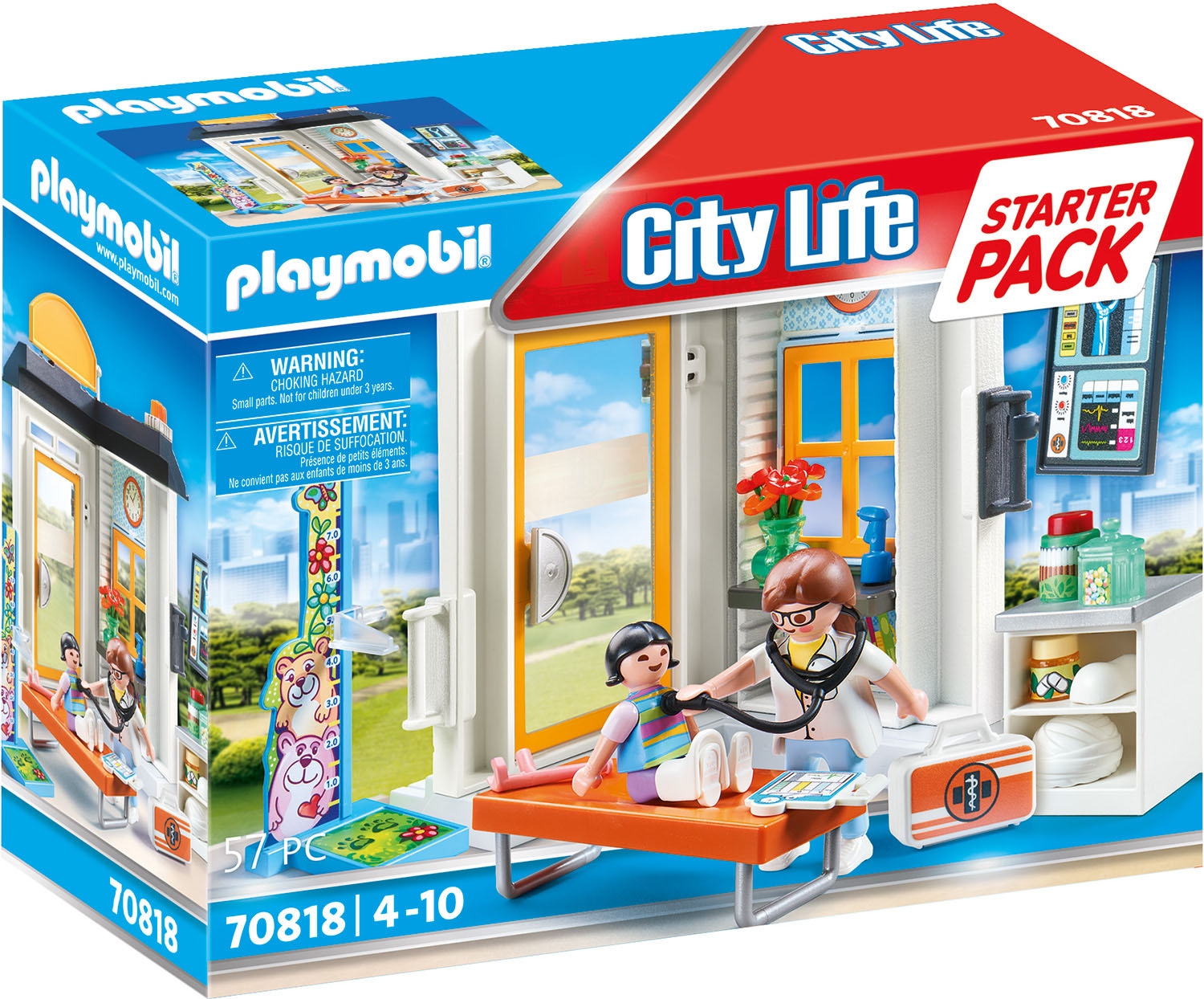 Konstruktions-Spielset »Starter Pack Kinderärztin (70818), City Life«, (57 St.), Made...