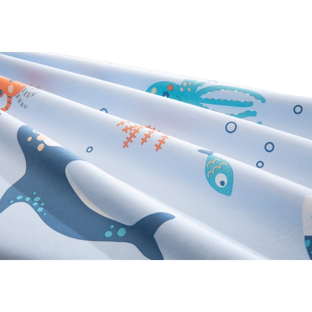 Lüttenhütt Kinderbettwäsche »Ocean«, (2 tlg.), Renforcé Qualität, Design  mit Meerestieren bei OTTO online