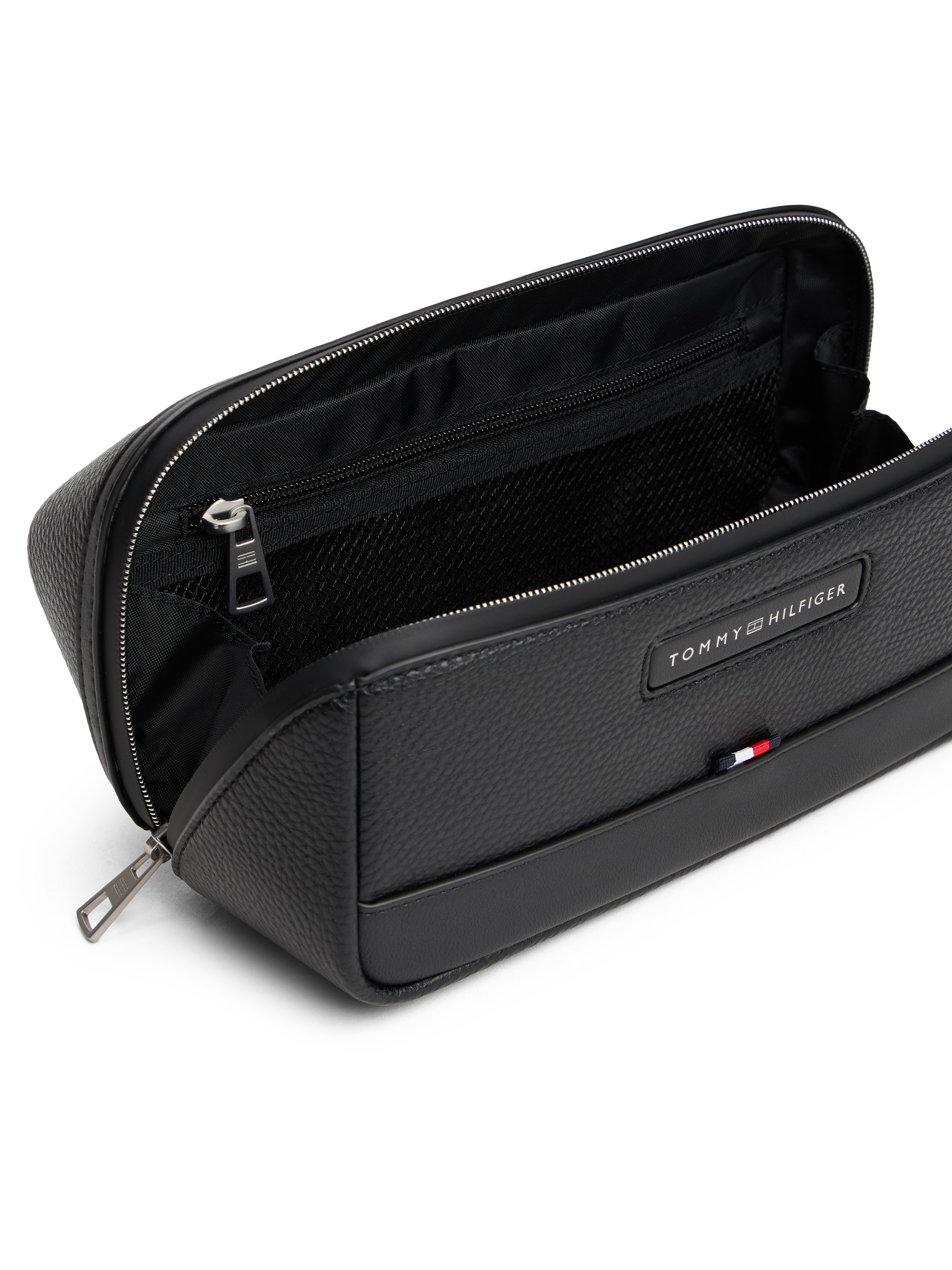 Tommy Hilfiger Kulturbeutel »TH CENTRAL WASHBAG« , Unisex Kosmetiktasche, Minibag mit praktischer Handschlaufe