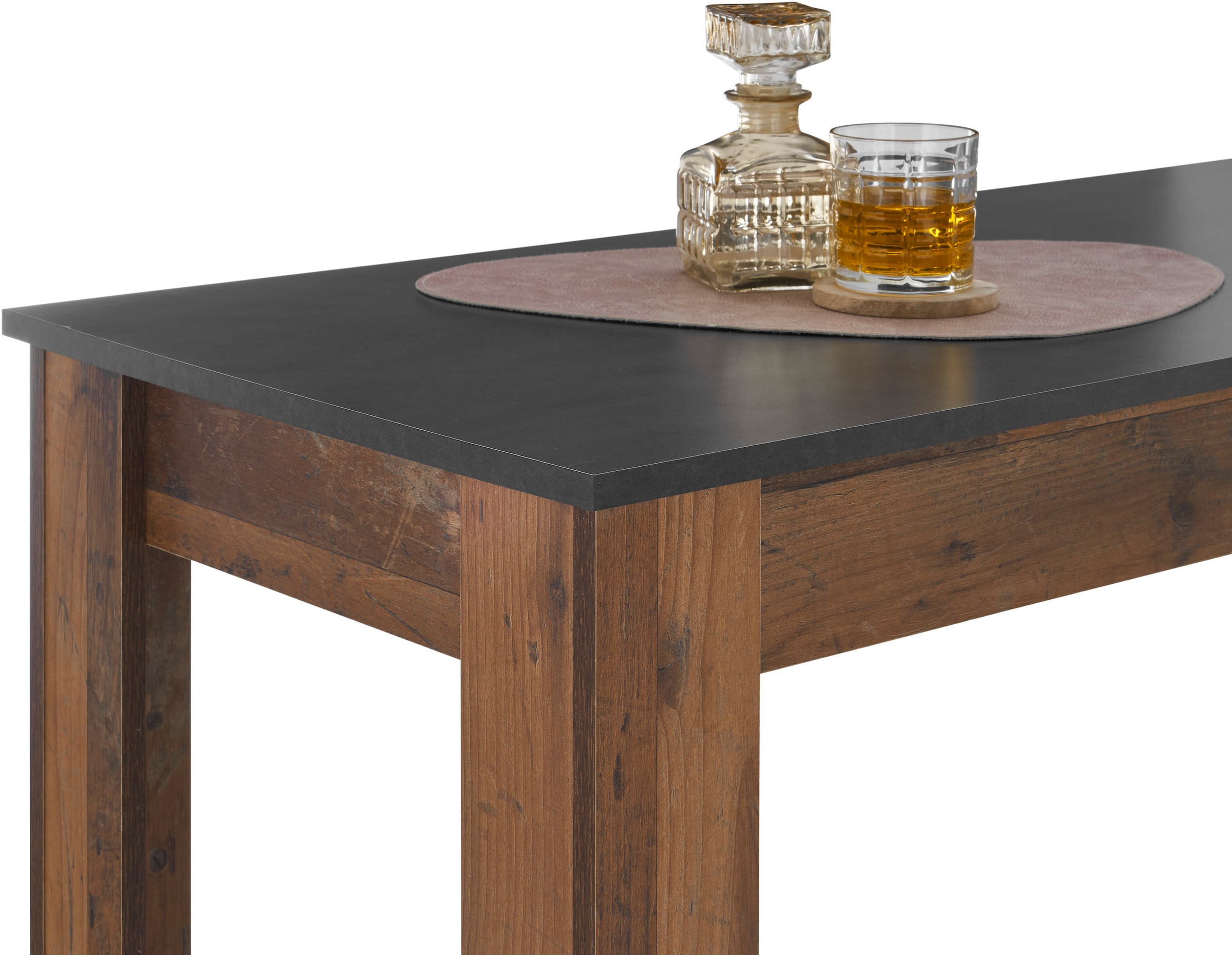Stolkom Bartisch »Modesto Küchentisch, Bistrotisch, Stehtisch Küche, BxHxT 115x103x50 cm«, Grozügige Fläche, Stabiler Halt, Tischplatte melaminbeschichtet