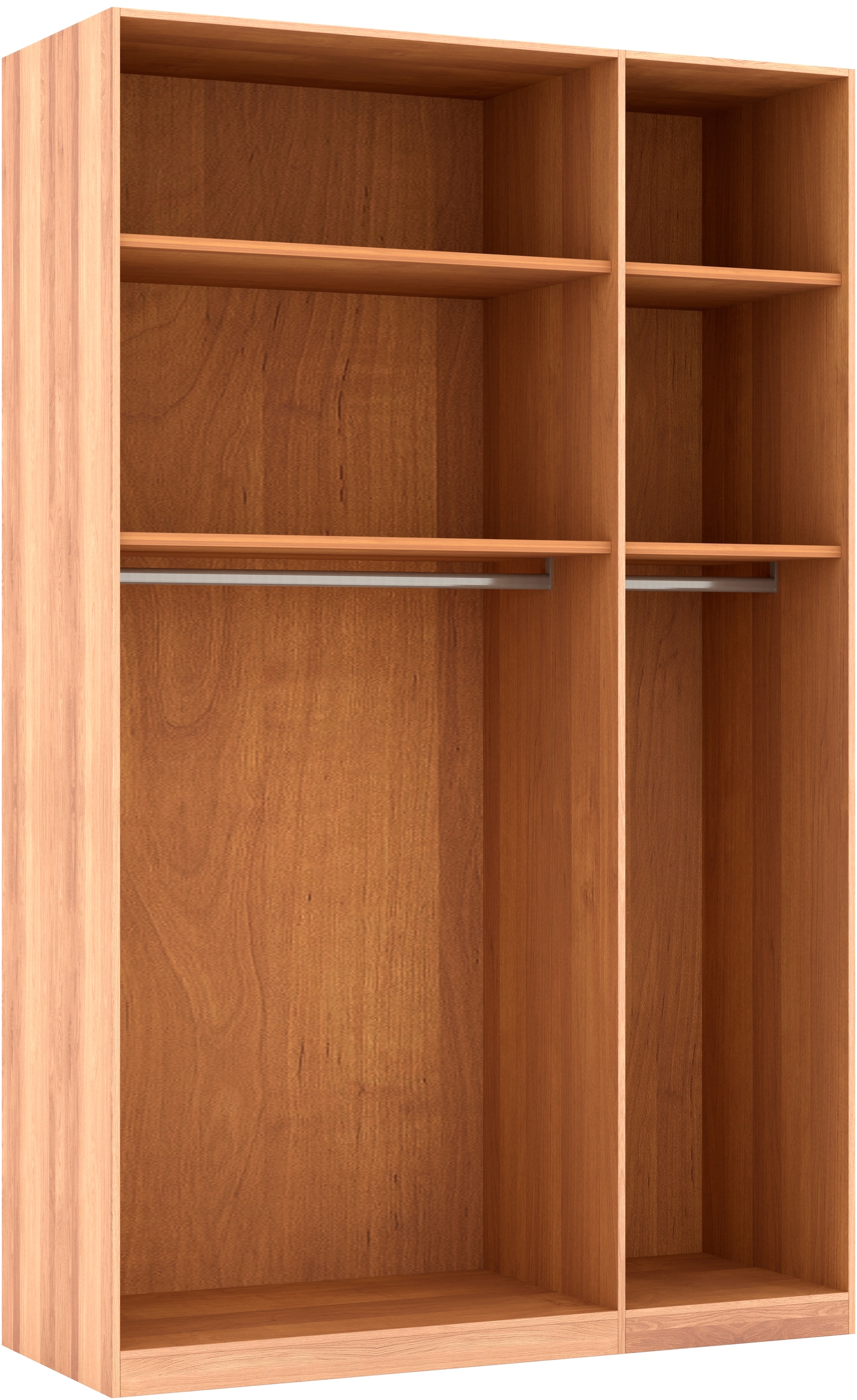 Musterring Drehtürenschrank »Sorrent, Kleiderschrank, teilmassiv Eiche«, (mit Türdämpfern, in 5 Breiten & 2 Höhen, extra Böden, MADE IN GERMANY), Türen in Eiche massiv mit Absetzung in Schiefer, verschiedene Maße