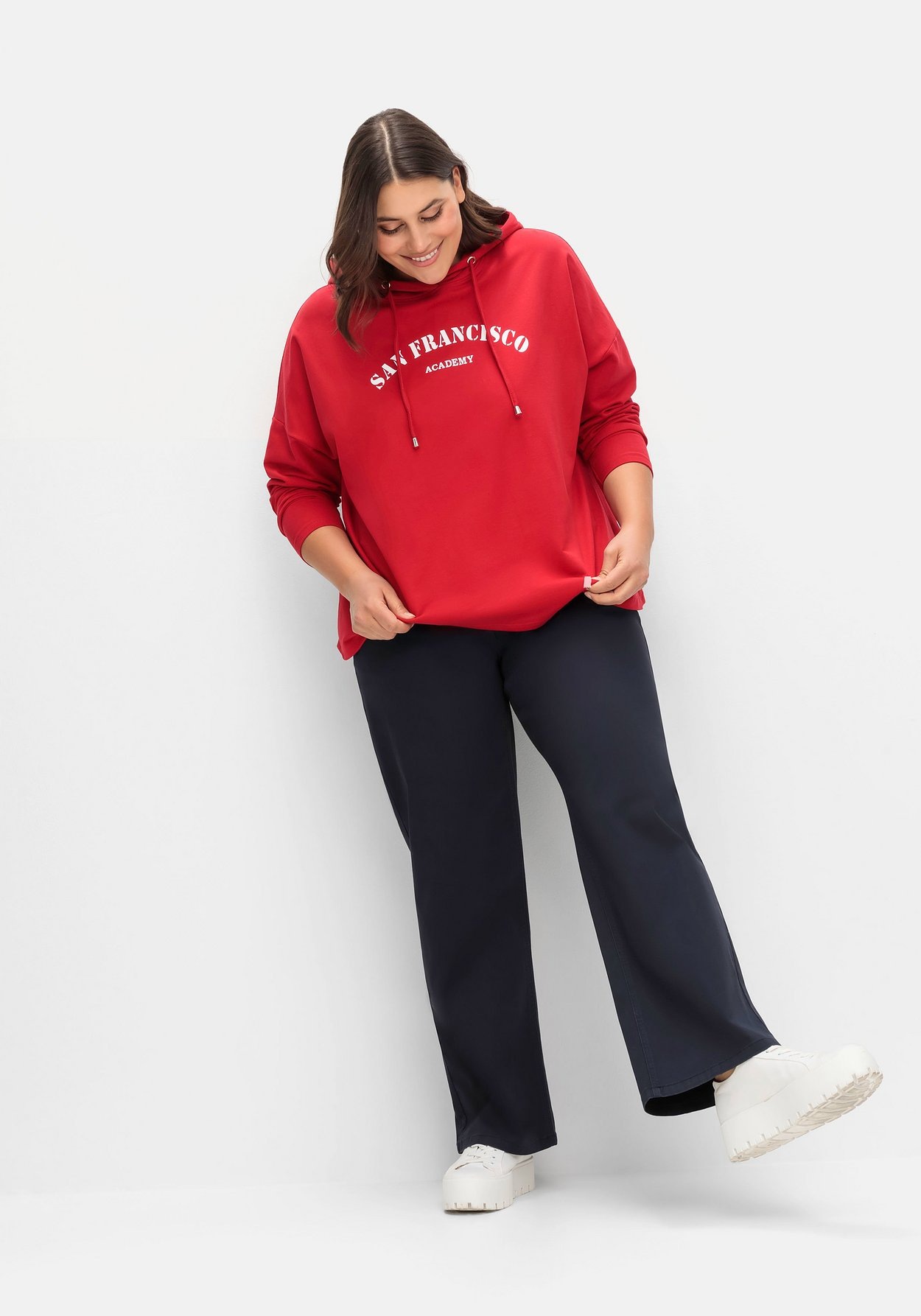 Sheego Stretch-Hose »Weite Hose im Curvy-Schnitt ELLA«