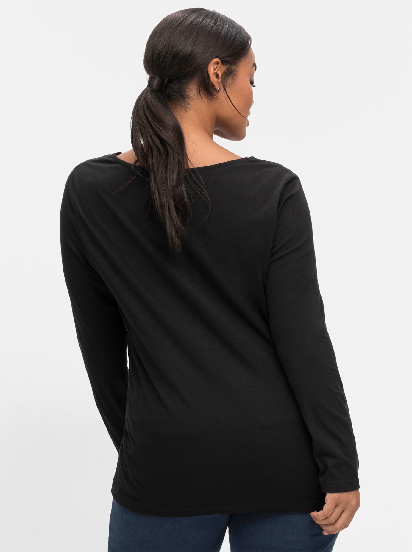 sheego by Joe Browns Langarmshirt »Langarmshirt«, (1 tlg.)