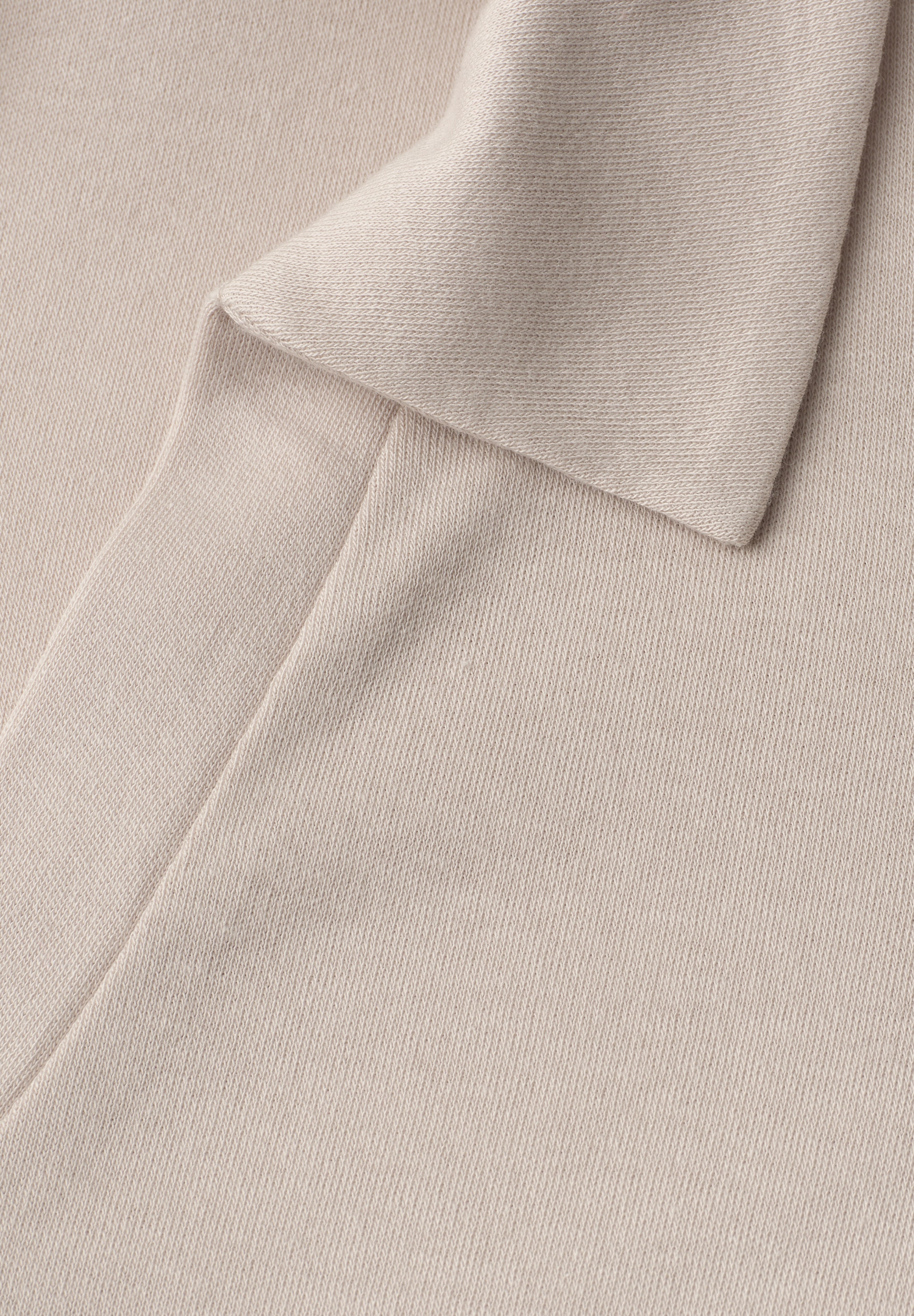 STREET ONE Poloshirt Sommershirt mit breitem elastischem Bund