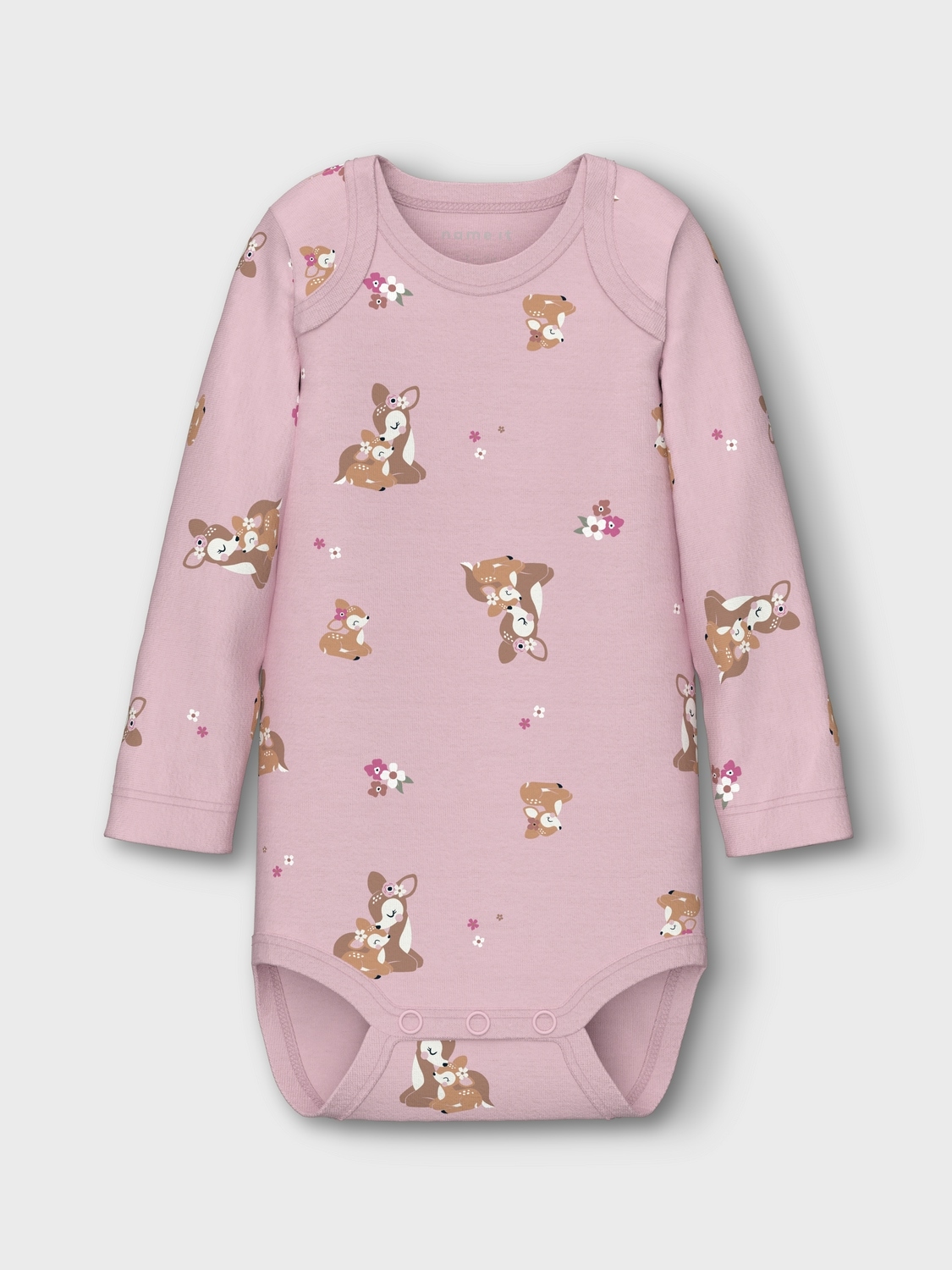 Name It Langarmbody »NBFBODY 3P LS IBIS ROSE DEER NOOS«