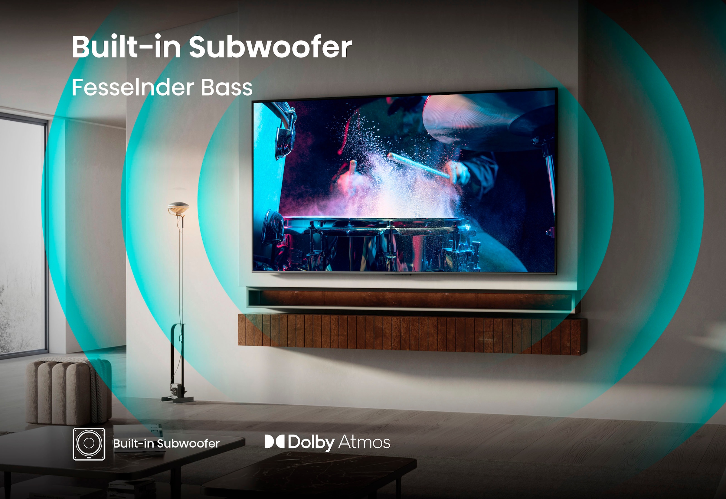 Hisense QLED-Fernseher »43E77Q PRO«, 4K Ultra HD, Smart-TV, 4K UHD QLED