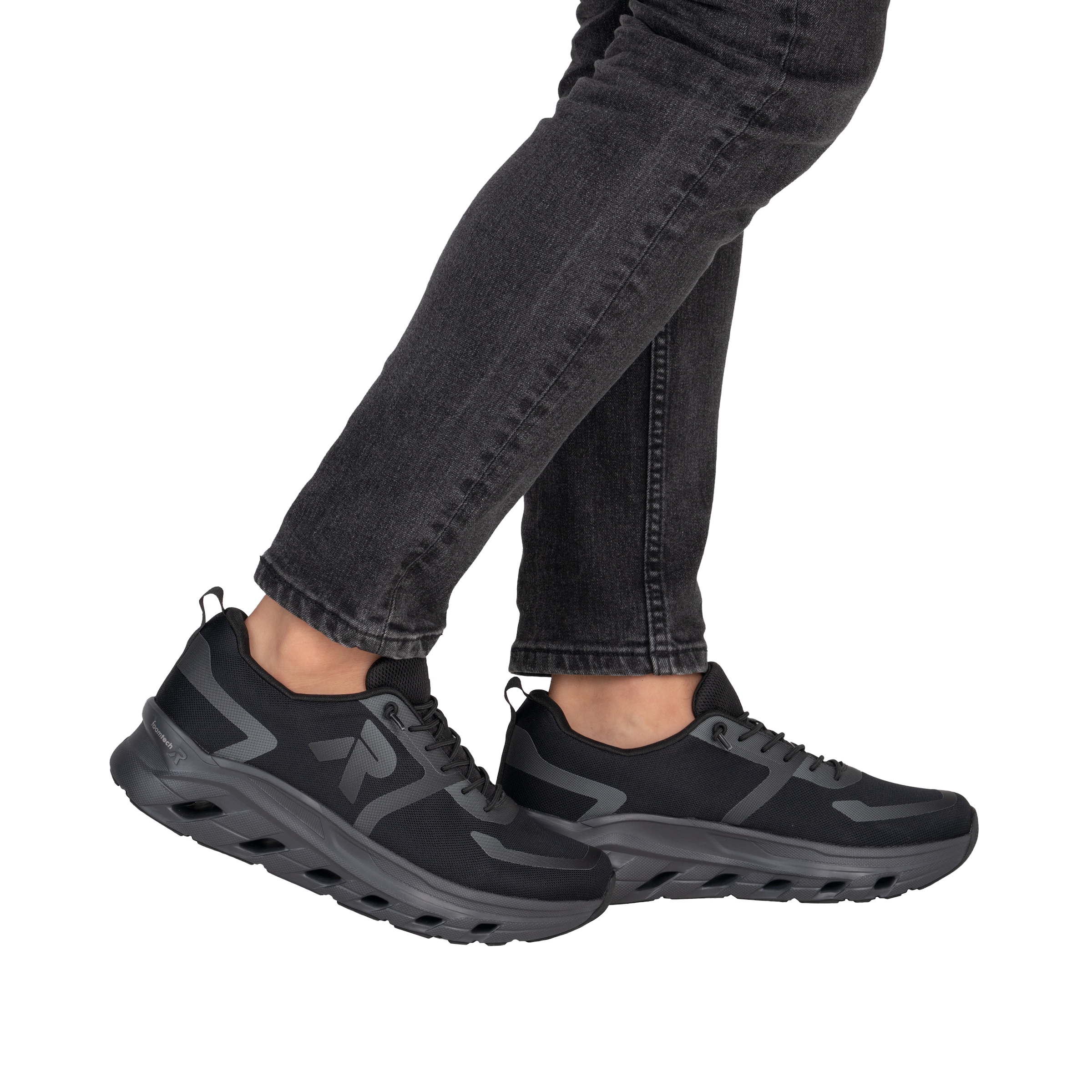 RIEKER Sport Slip-On Sneaker  Sportschuh, Freizeitsneaker, Halbschuh zum Schlupfen