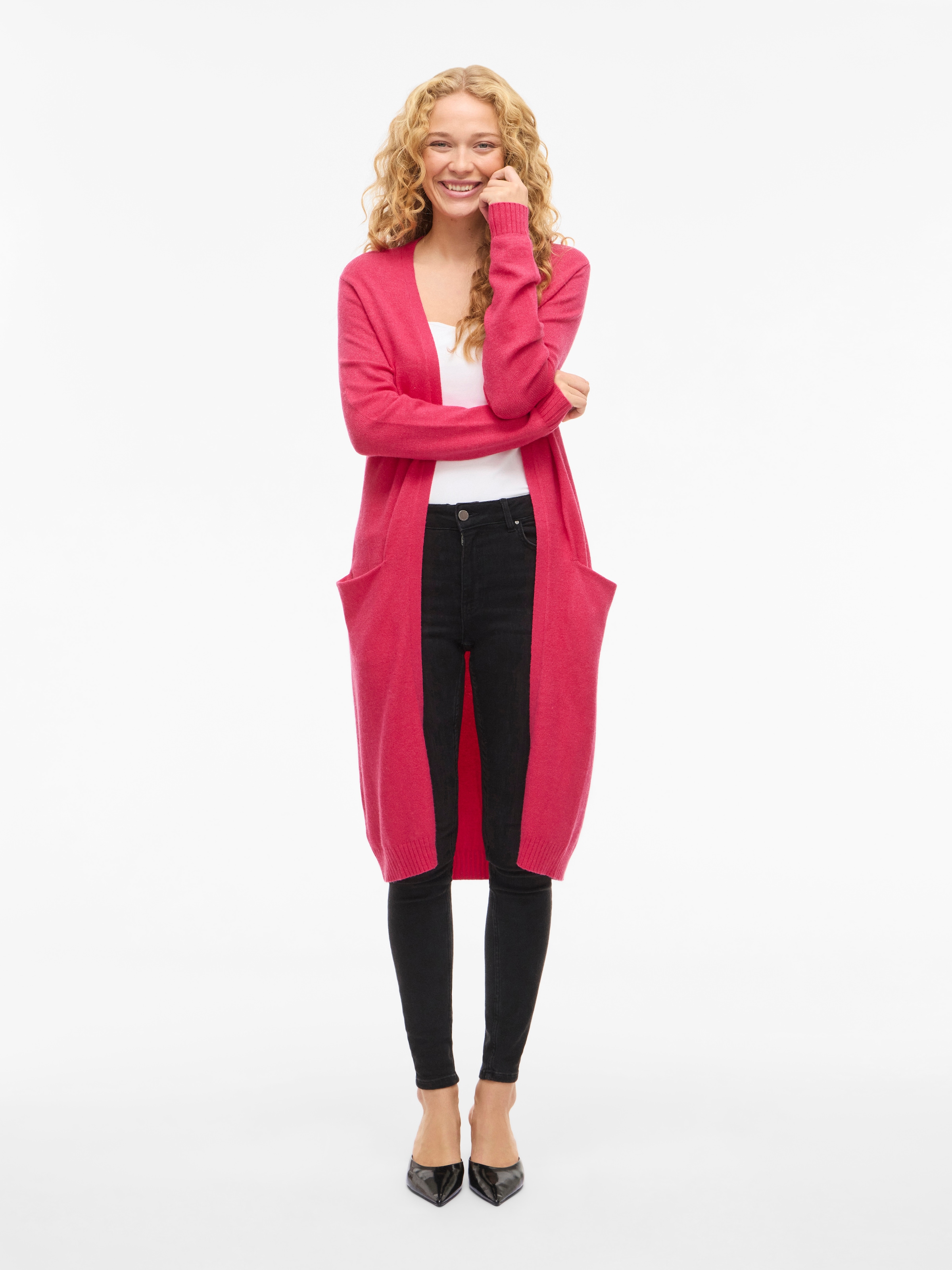 Vila Longstrickjacke »VIRIL LONG L/S  KNIT CARDIGAN - NOOS« Viskosemischung, regular fit