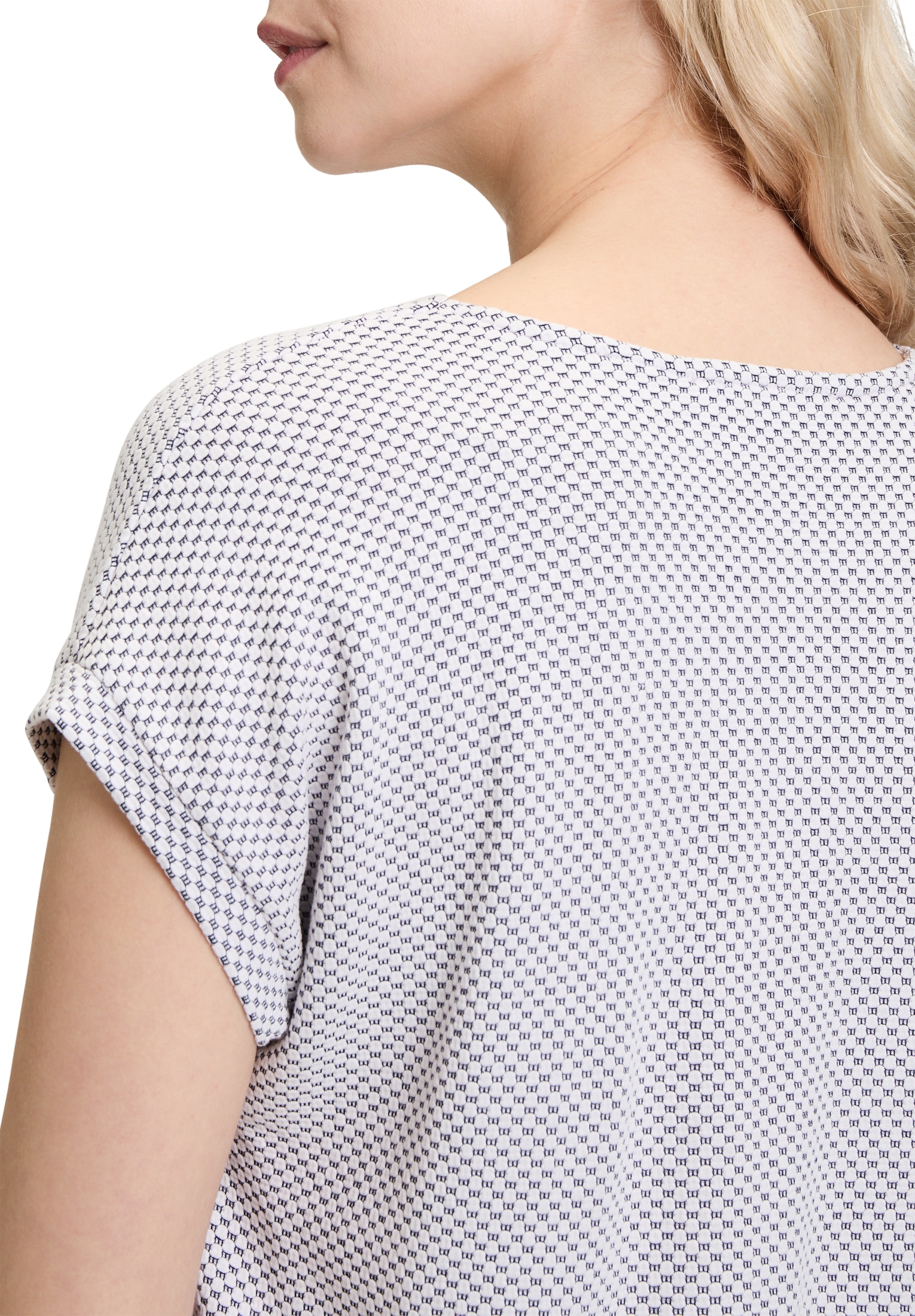 Betty&Co Kurzarmshirt »Strukturshirt mit Gummizug«