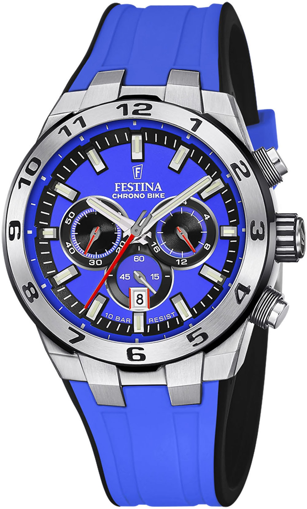 Festina Chronograph »Chrono Bike 2024«, Armbanduhr, Quarzuhr, Herrenuhr, Stoppfunktion, bis 10 bar wasserdicht