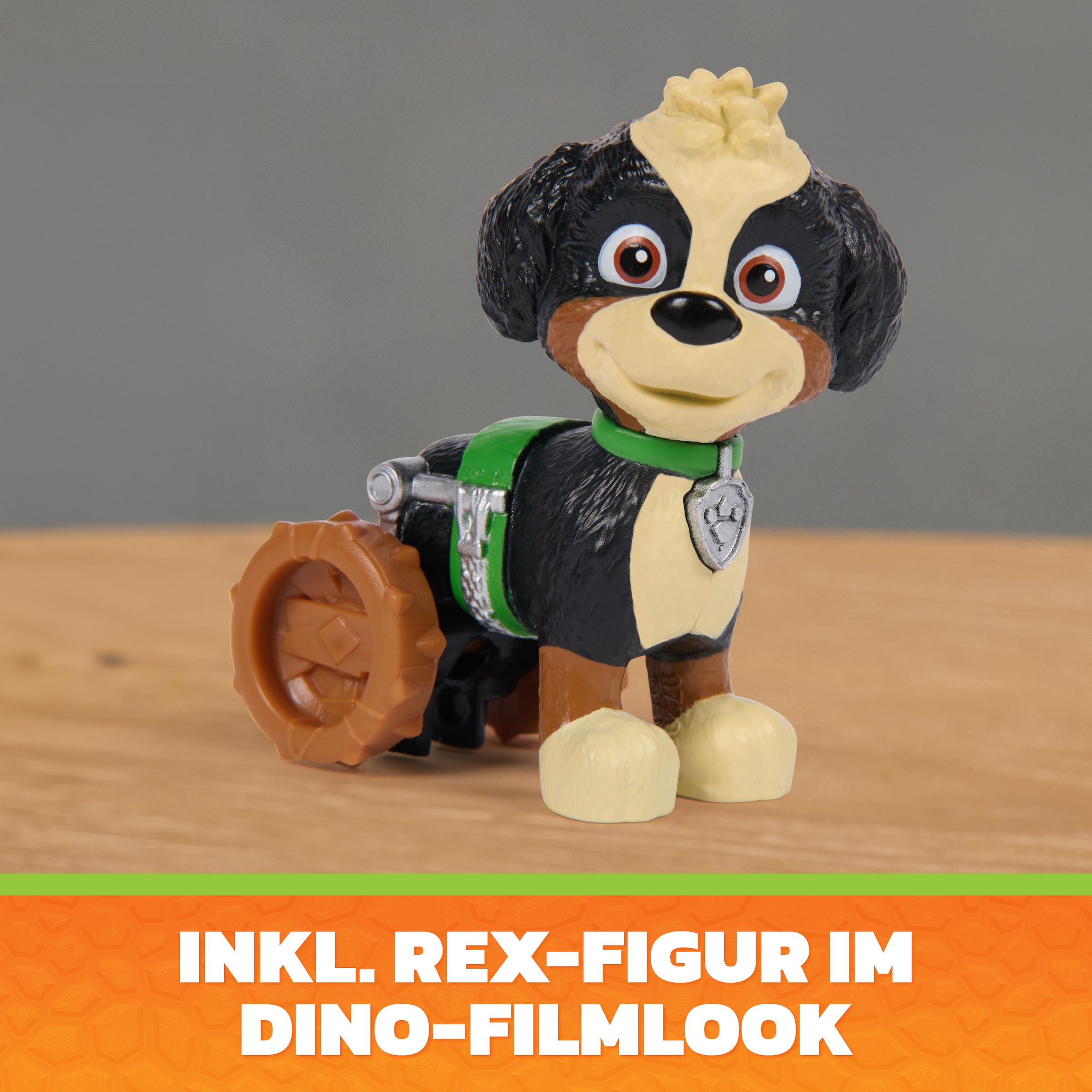 Spin Master Spielwelt »PAW Patrol: Der Dino Film, Rise & Roll Dino, Rex-Figur mit Spinosaurus«