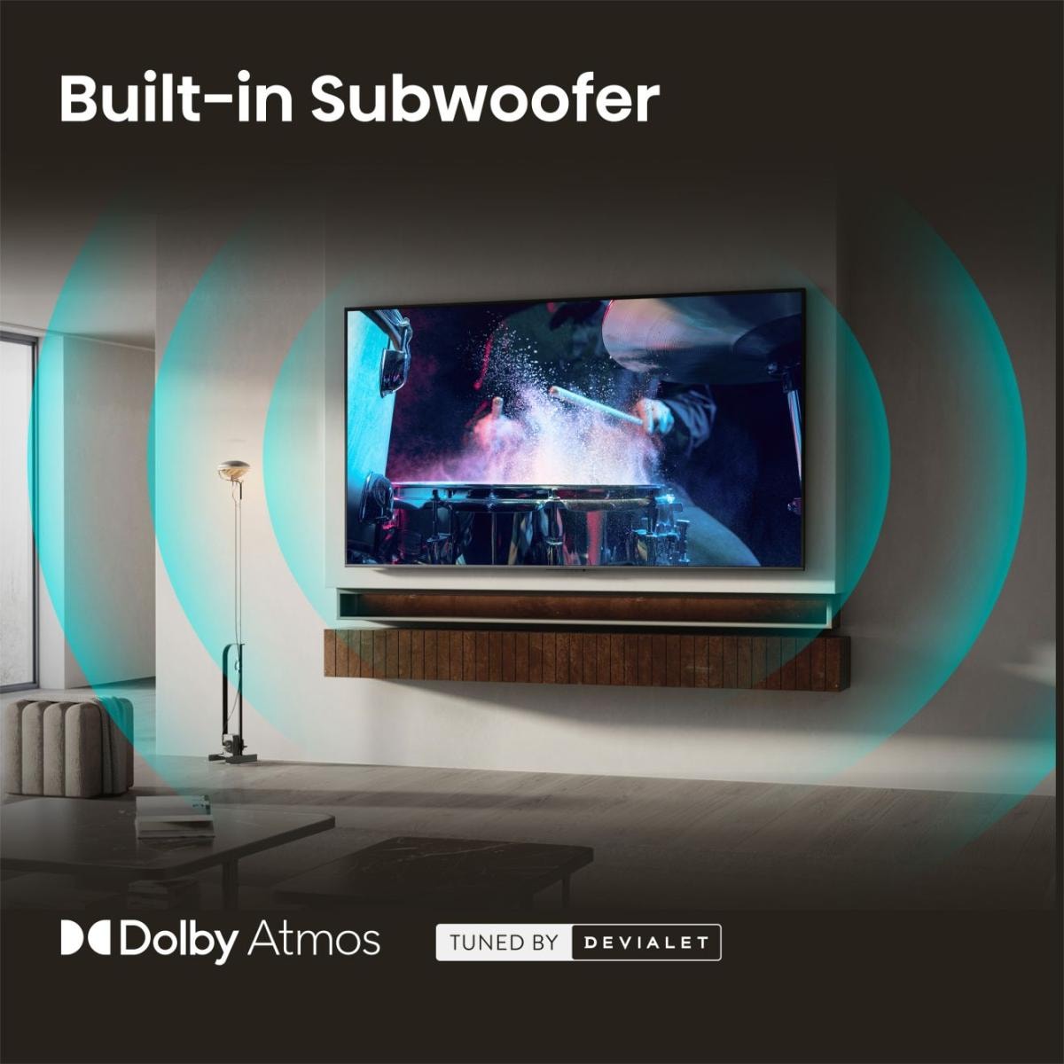 Hisense Mini-LED-Fernseher »85E8S« 215 cm/85 ″ Smart-TV