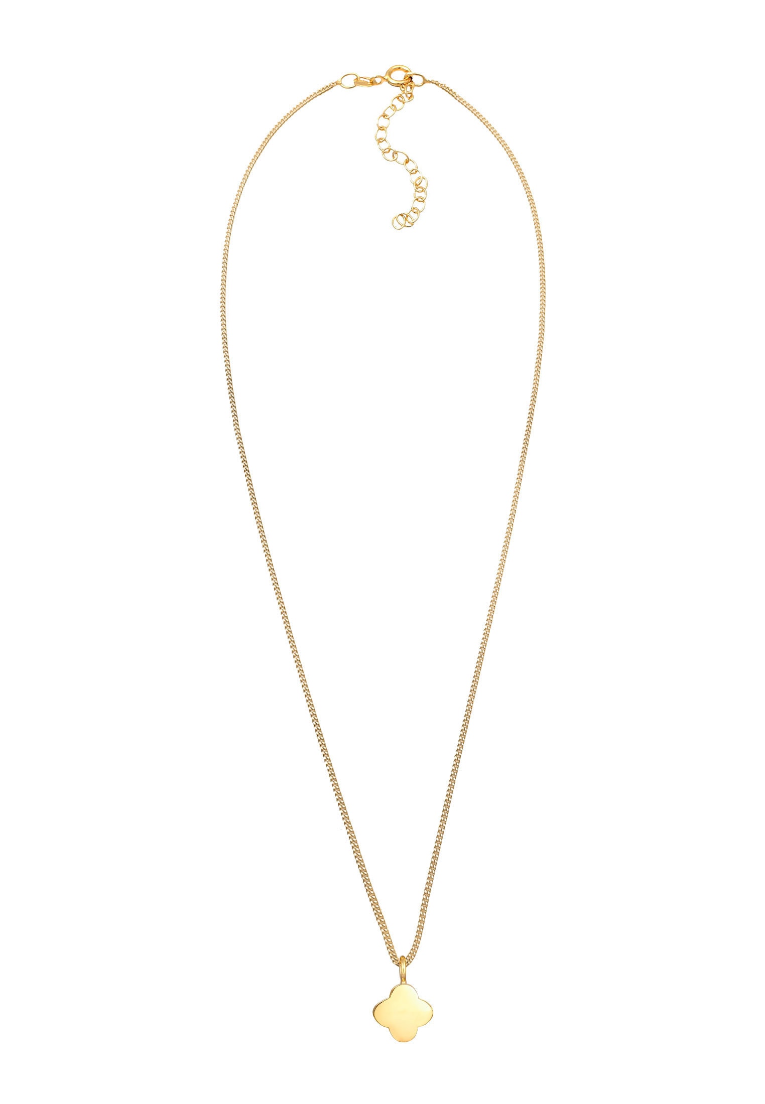 Elli Kette mit Anhänger »Halskette Kleeblatt Glück Symbol Klassisch 925 Silber«
